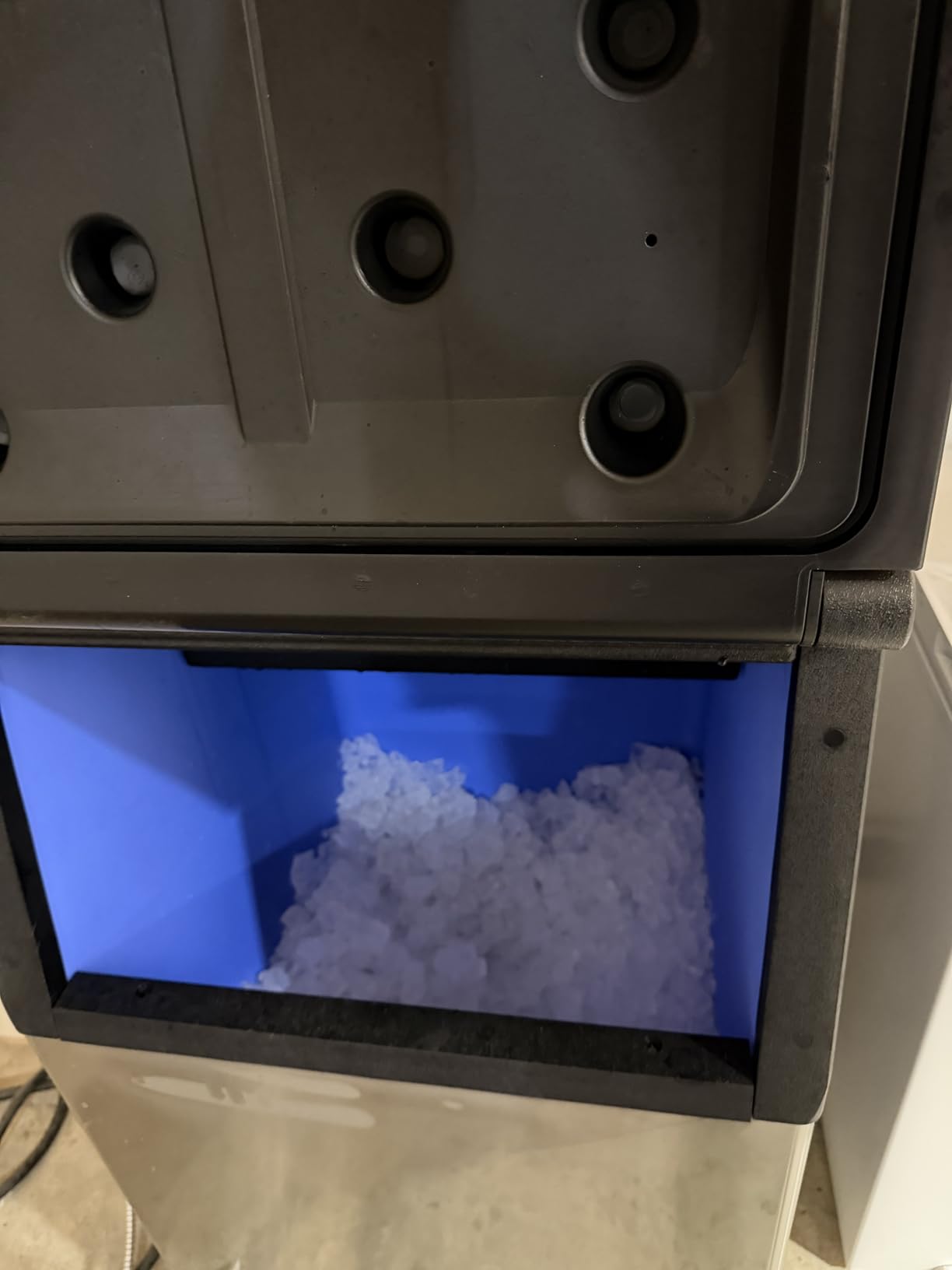 EUHOMY Commercial Ice Maker Machine 400Lbs/24H,ETL Approval, Industrial Ice Machine, 250Lbs Storage, Ice Ready in 11-20min, Stainless Steel Ice Maker for Bar/Cafe/Restaurant/Business customer photo 2