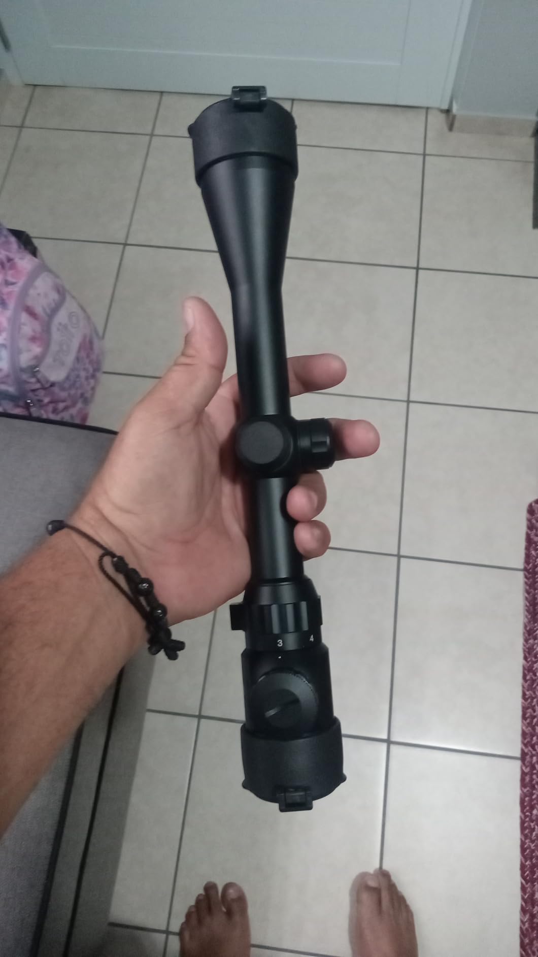 UUQ 3-9×40 Rifle Scope with Red/Green Illumination and Rangefinder Reticle customer photo 2