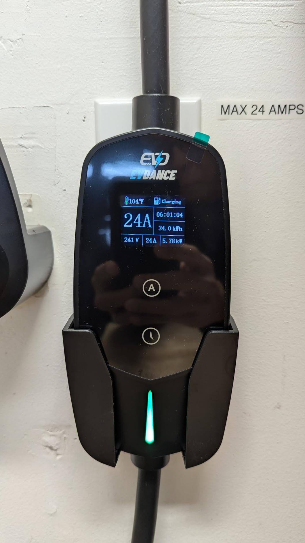 Level 2 EV Charger (32Amp, 240V, NEMA 14-50P), 7.68kW Fast Portable & Home Electric Car Charger with 25ft Cable, Adjustable Current/Delay Chargin for J1772 EVs customer photo 2