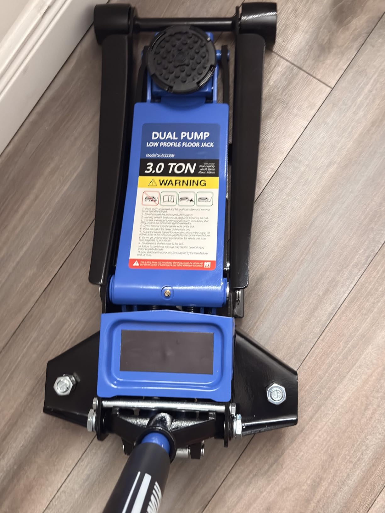 3 Ton Low Profile Floor Jack, Professional Low Profile Hydraulic Jack with Dual Piston Quick Lift customer photo 2