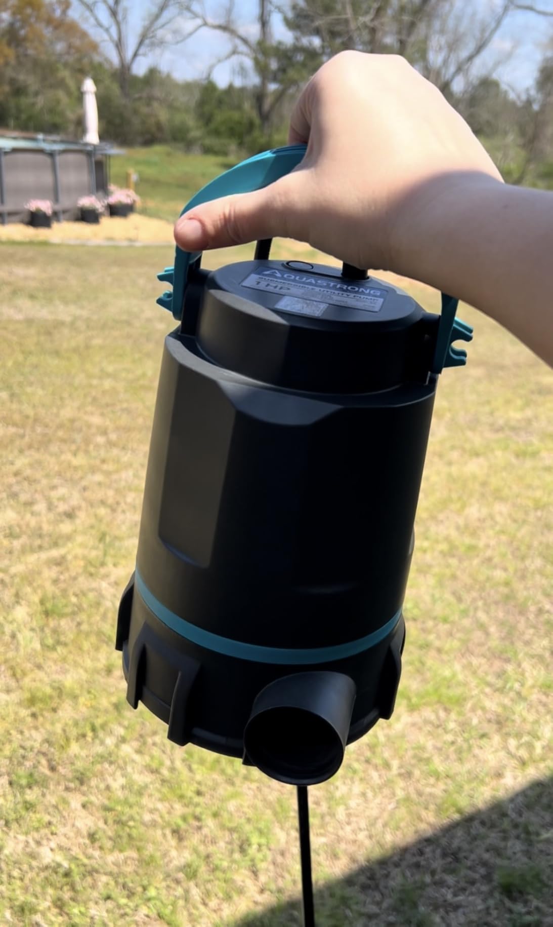 Aquastrong Sump Pump 1 HP 4500 GPH Submersible Water Pump Thermoplastic Portable Utility Pump High Flow Water Removal for Swimming Pool Garden Pond Basement customer photo 1