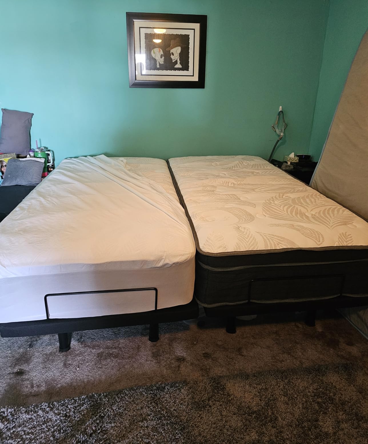 Tami Tami T600 Adjustable Bed Frame Split King Size with Remote & Massage - Syncable Electric Beds Bases, Zero Gravity, Dual Side USB, Nightlight, Quiet Motor, 5 Min Easy Assembly customer photo 2