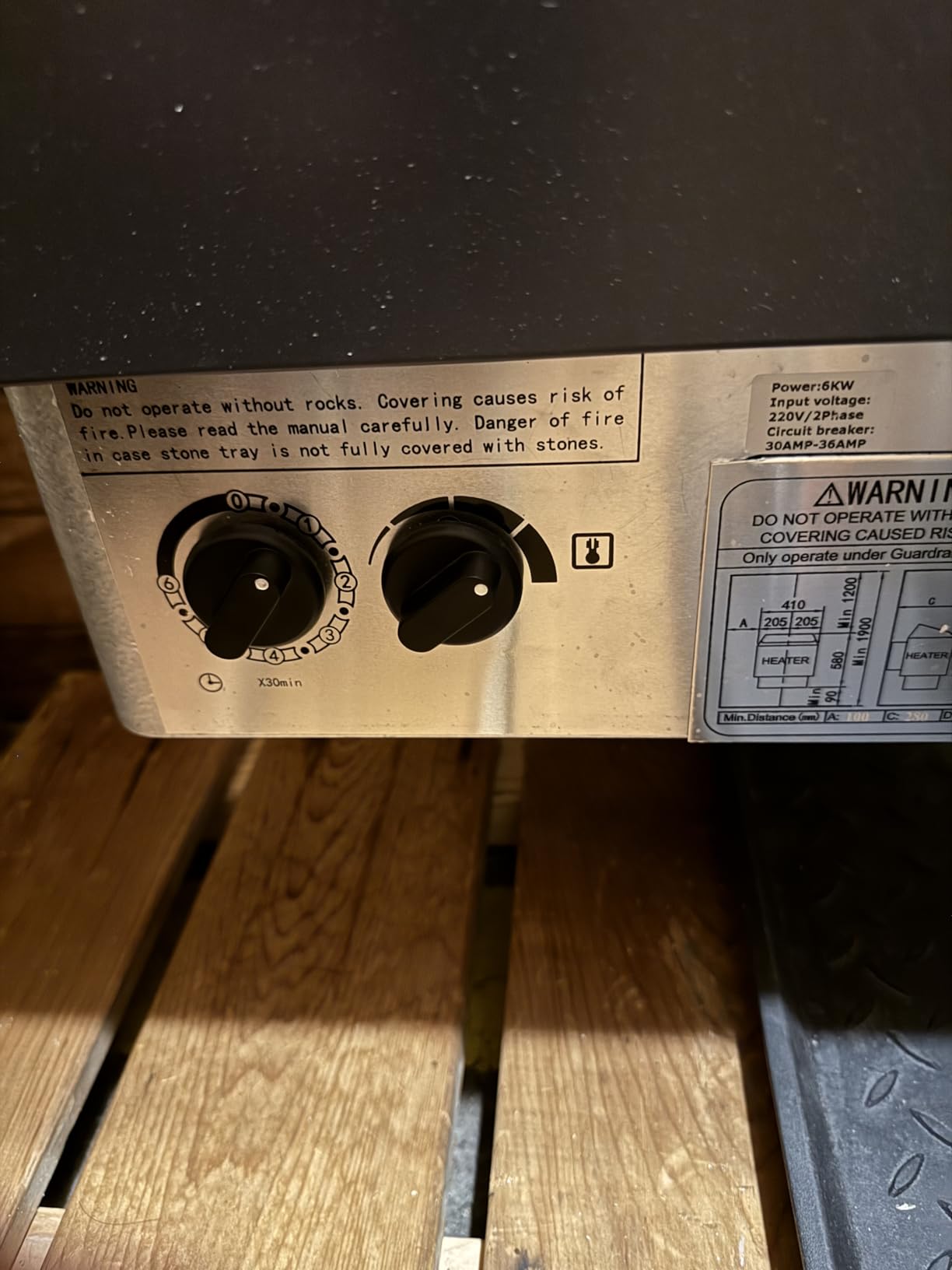 VEVOR Sauna Heater,220V Electric Sauna Stove, Steam Bath Sauna Heater 3h Timer and Adjustable Temp for Max. 176-318 Cubic Feet, Home Hotel Spa Shower Use (6KW) FCC Certification customer photo 2