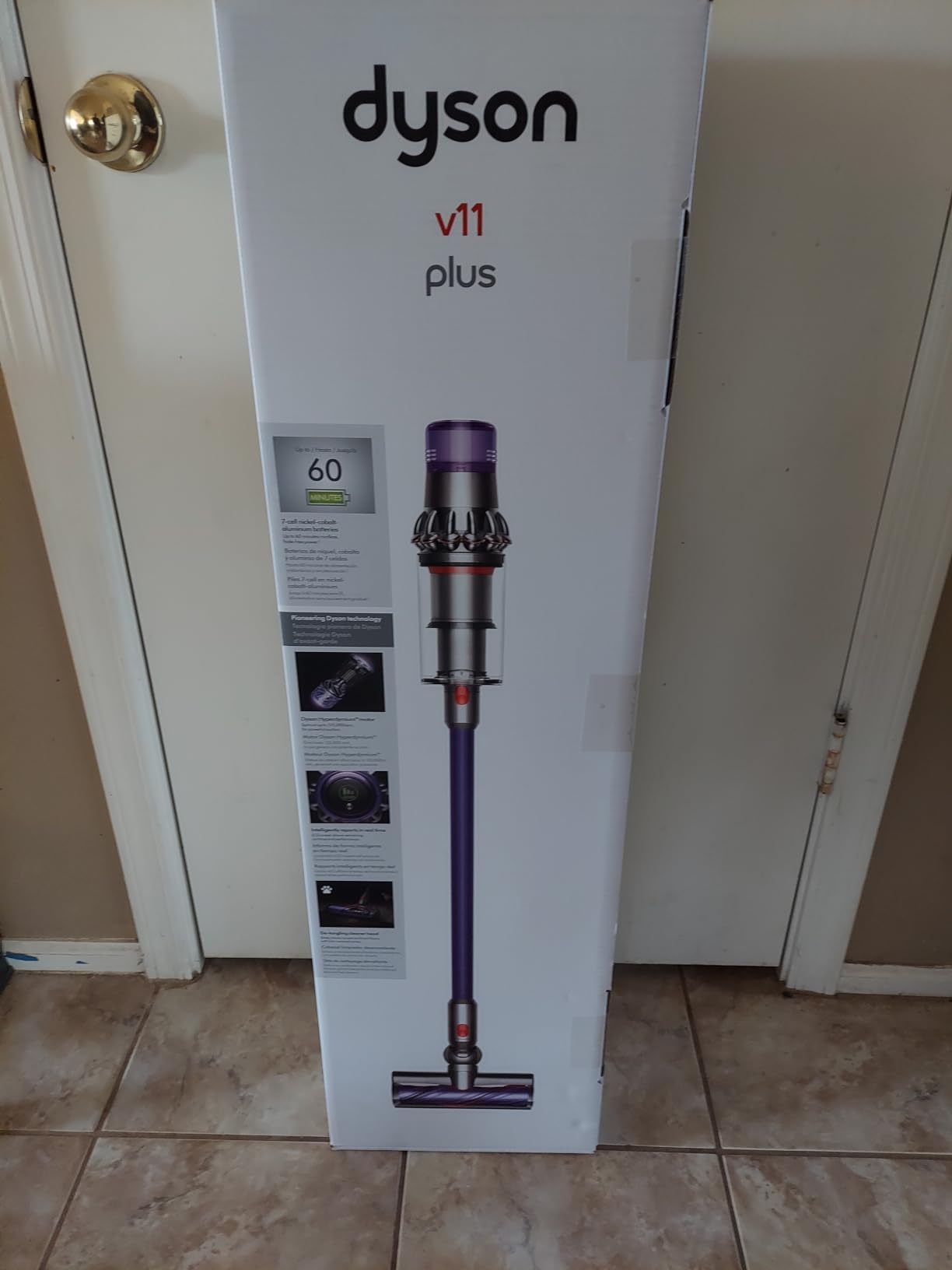 Dyson V11 Plus Cordless Vacuum Cleaner, Nickel/Purple, Large customer photo 1