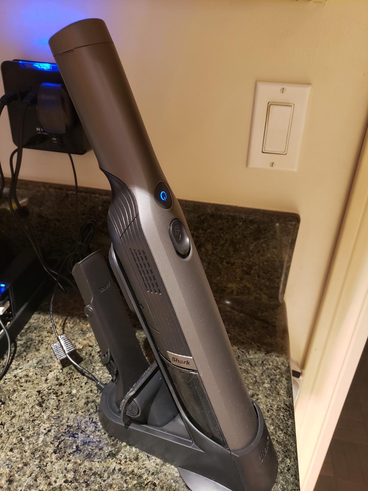 Shark WANDVAC Cordless Hand Vac, Lightweight, Versatile and Portable at 1.4 lbs., Powerful Suction for Pet Hair, Charging Dock, One-Touch Empty for Car & Home, Duster Crevice Tool, Black, WV201BK customer photo 2