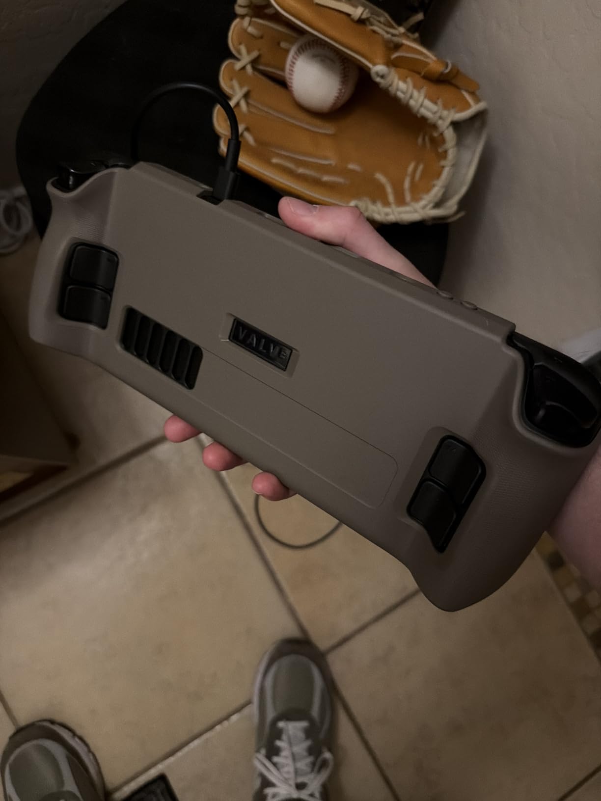 Skull & Co. GripCase SD for Steam Deck: A Soft Protective Case with Textured Grips Full Protection and Stand, Shock-Absorption Non-Slip and Anti-Scratch Cover Design - Coyote Gray customer photo 2