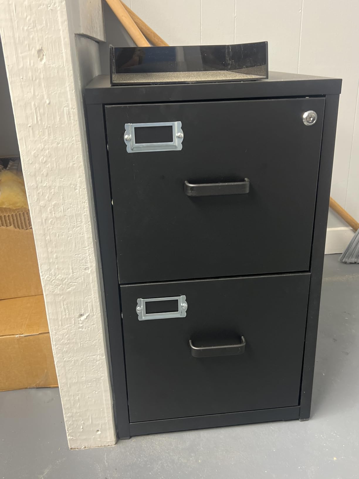 SISESOL 2 Drawer File Cabinet with Lock and Wheels, White Rolling File Cabinets, Locking Mobile Metal Filing Cabinet for Home Office, Under Desk, Fit A4/Letter/Legal File, Easy Assembly customer photo 2