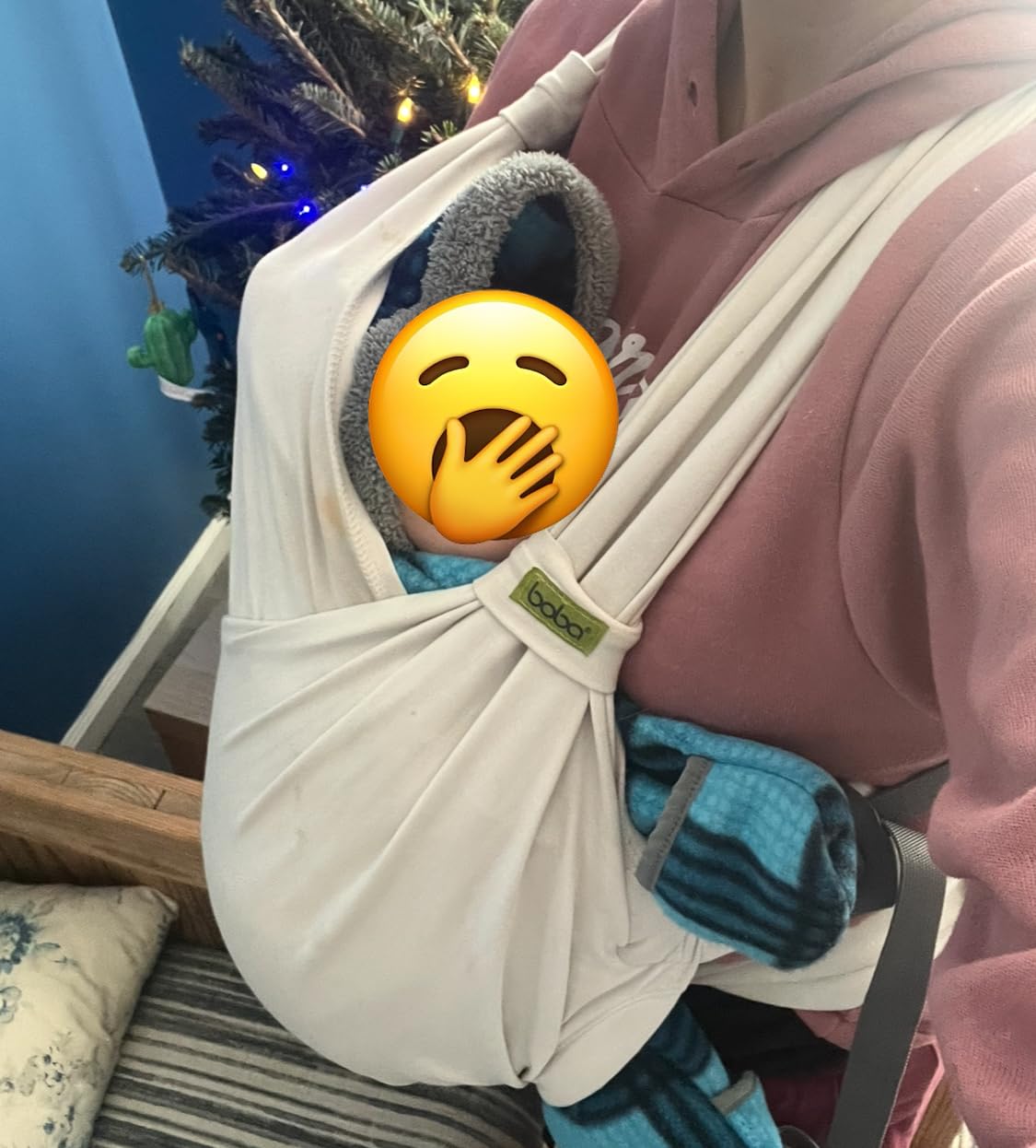 Boba Bliss Pre-Wrapped Baby Carrier with Buckle - Newborn to 7-35 lbs Light, Breathable & Easy to Adjust Hybrid Infant Sling & Toddler Carrier - Certified Hip-Healthy for 0-18 Months - Bloom customer photo 2