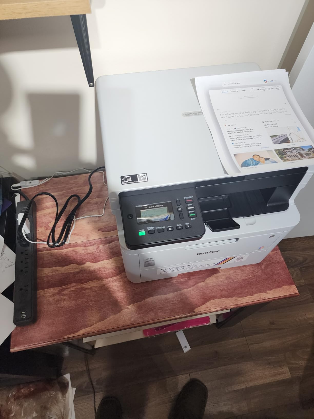 Brother HL-L3300CDW Wireless Digital Color Multi-Function Printer with Laser Quality Output, Copy & Scan, Duplex, Mobile customer photo 2