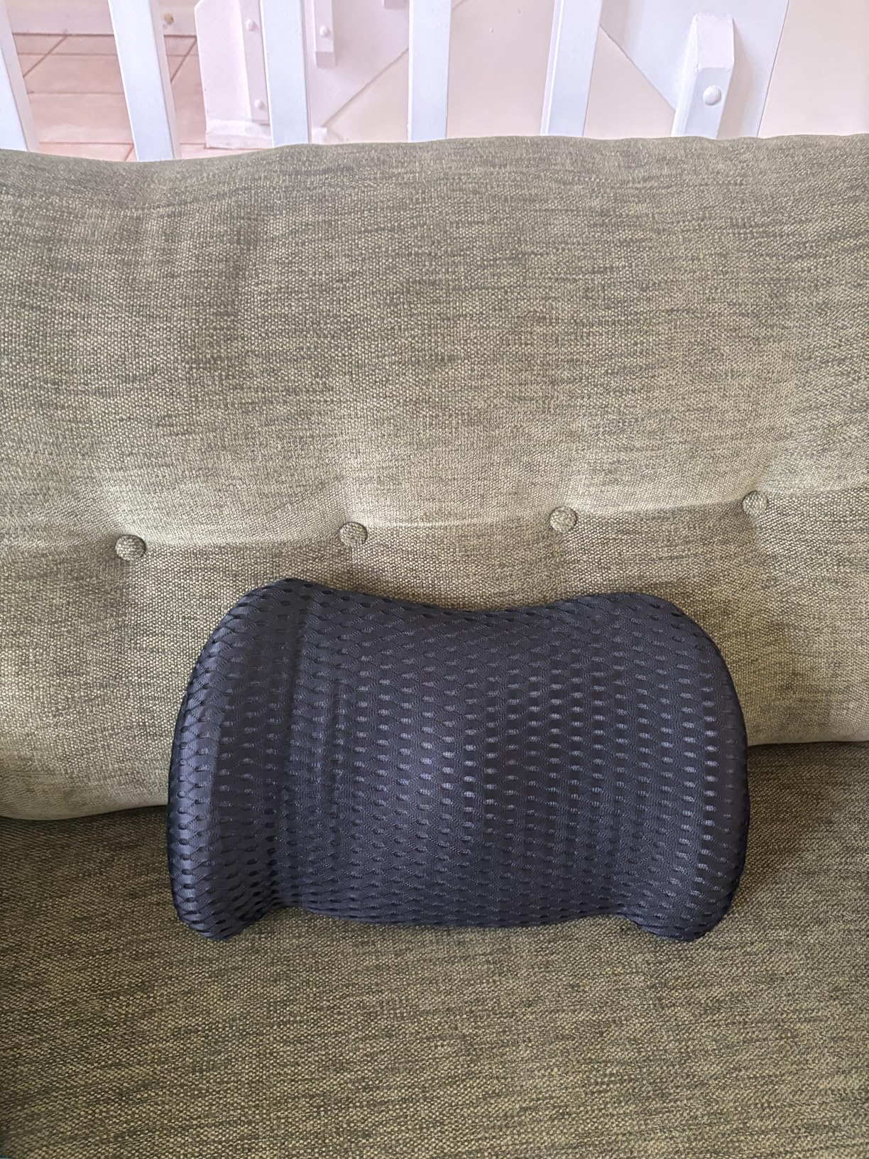 Lumbar Support Pillow for Office Chair, Car Lumbar Pillow Lower Back Pain Relief, Memory Foam Back Cushion with Adjustable Straps, Ergonomic Chair Back Pillow for Gaming Chair, Car, Bed (PINK) customer photo 1