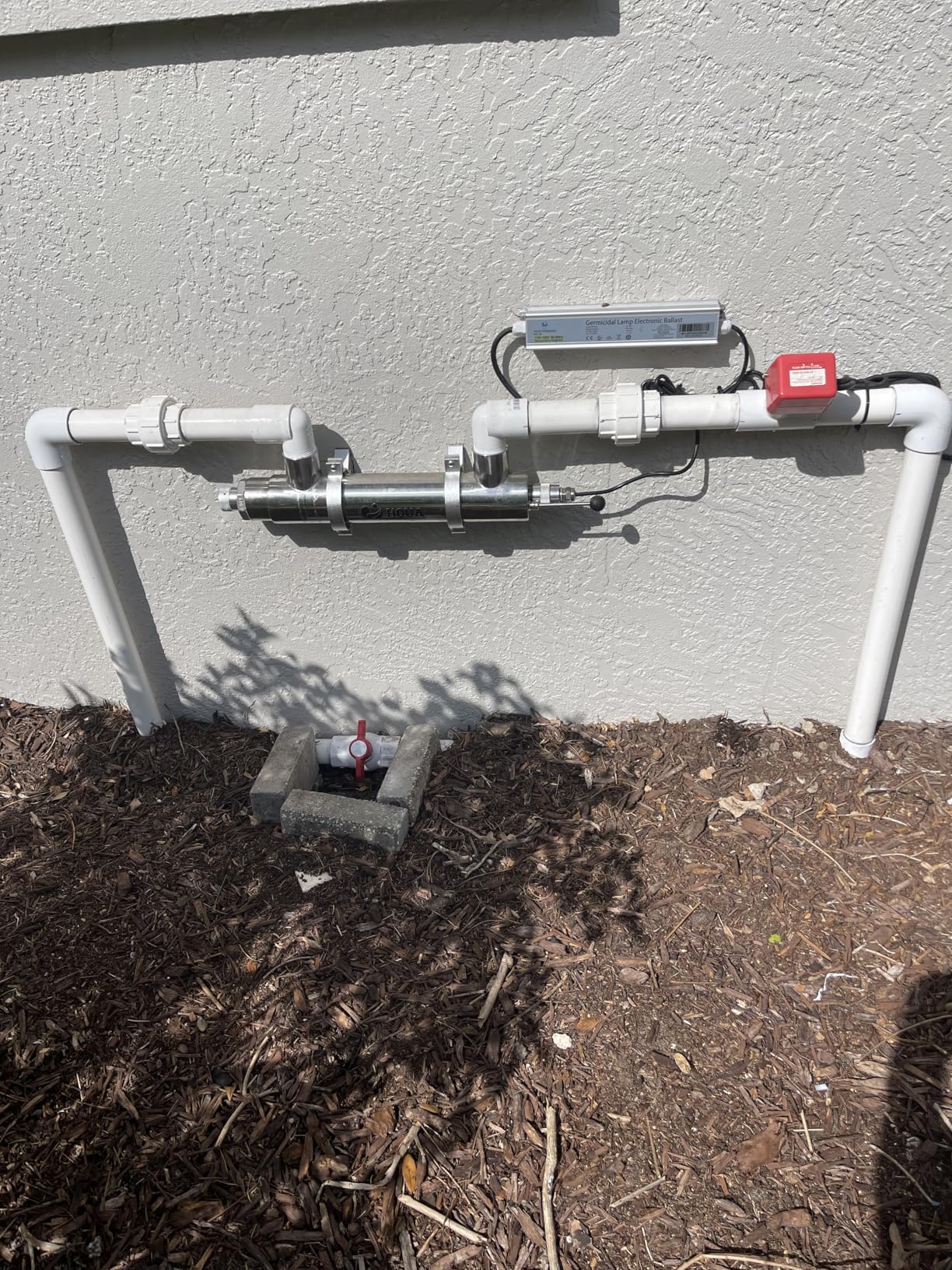 HQUA PWS-55 55W Pond Pool UV Purifier Clarifier, Weatherproof IP67, Stainless Steel UV Reactor, Pond Size Up to 8000 Gallons, Max Flow Rate 2700 GPH customer photo 2