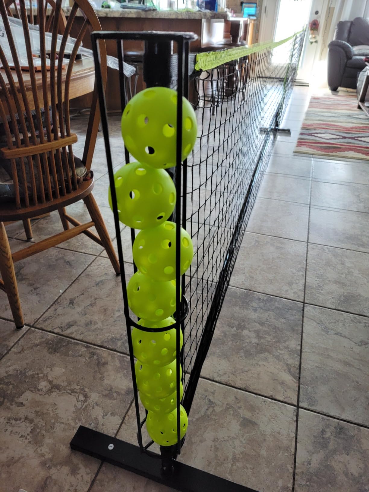 Bltend Portable Pickleball Net Set, 22FT Regulation Size Pickle Ball Net with Ball Collector, Court Marker and Tape Measure, Pickle Ball Net Set System for Indoor Outdoor Driveway Garages Backyard customer photo 2