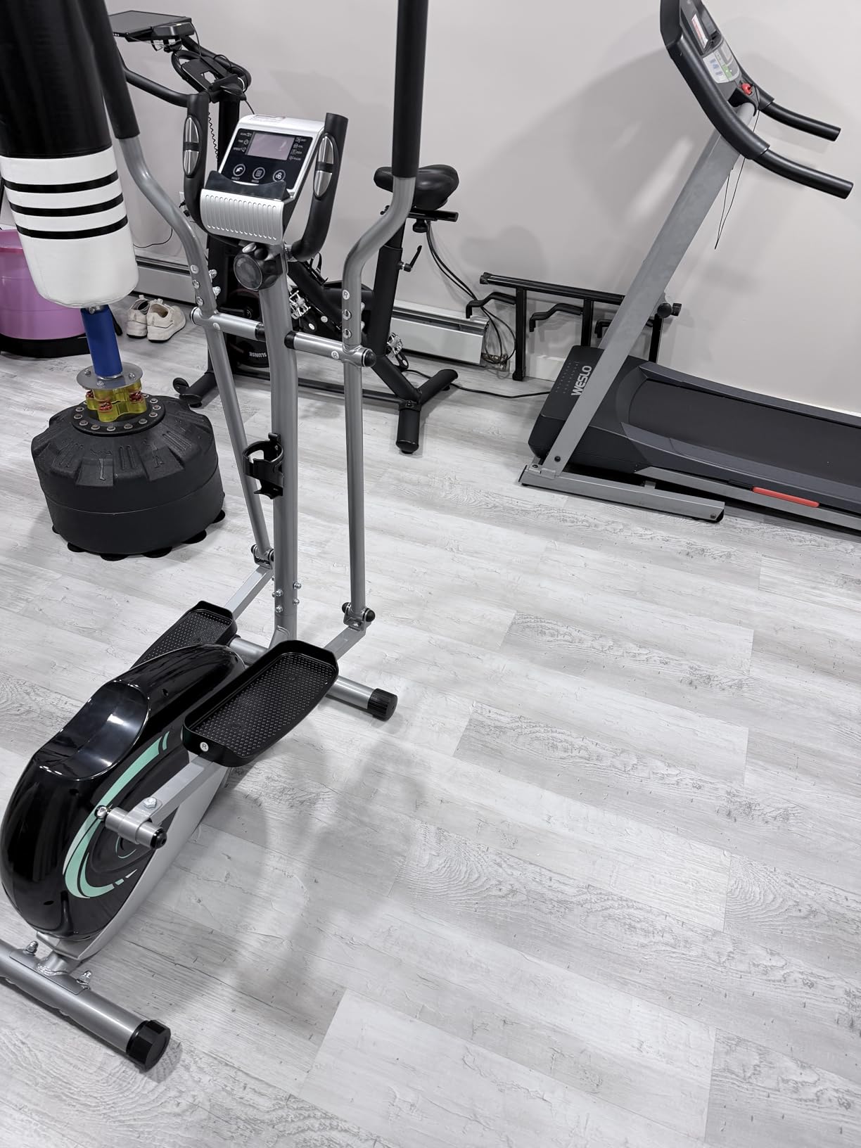 Elliptical Exercise Machine, Dripex Magnetic Elliptical Machine for Home, Hyper-Quiet Elliptical Training Machines w/ 6KG Flywheel, 8 Resistance Levels, Pulse Monitor, LCD Monitor, Device Holder customer photo 1