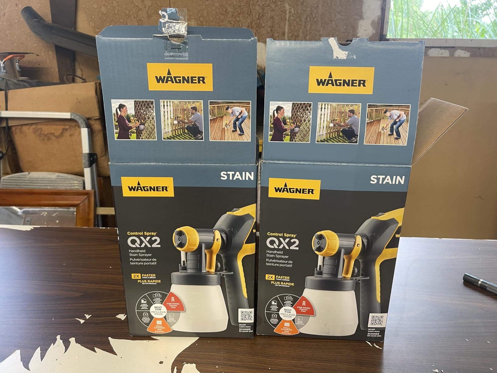 Wagner Spraytech 2419326 Control Spray QX2 HVLP Handheld Stain Sprayer, Ideal for Staining Fences, Decks, Lattice and More customer photo 1