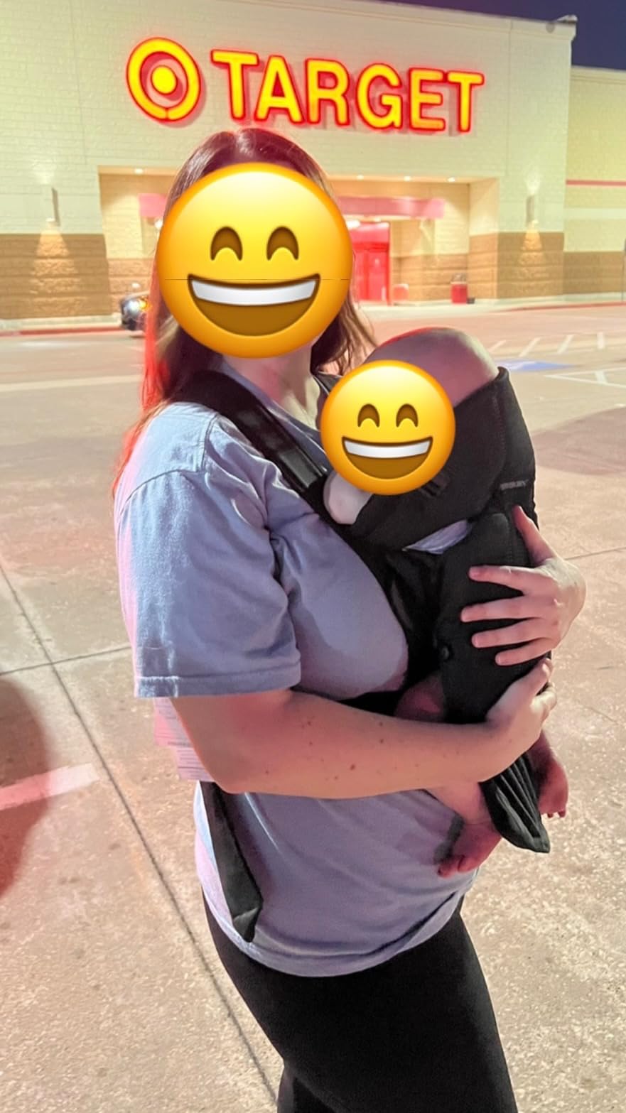 BabyBjörn Baby Carrier Mini, Black, Woven | Newborn Carrier (7-25 lbs), Ergonomic, Easy-to-Use customer photo 1