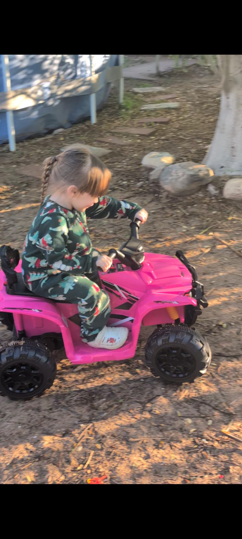 Best Choice Products 12V Kids Ride-On Electric ATV, 4-Wheeler Quad Car Toy w/Bluetooth Audio, 2.4mph Max Speed - Black customer photo 2