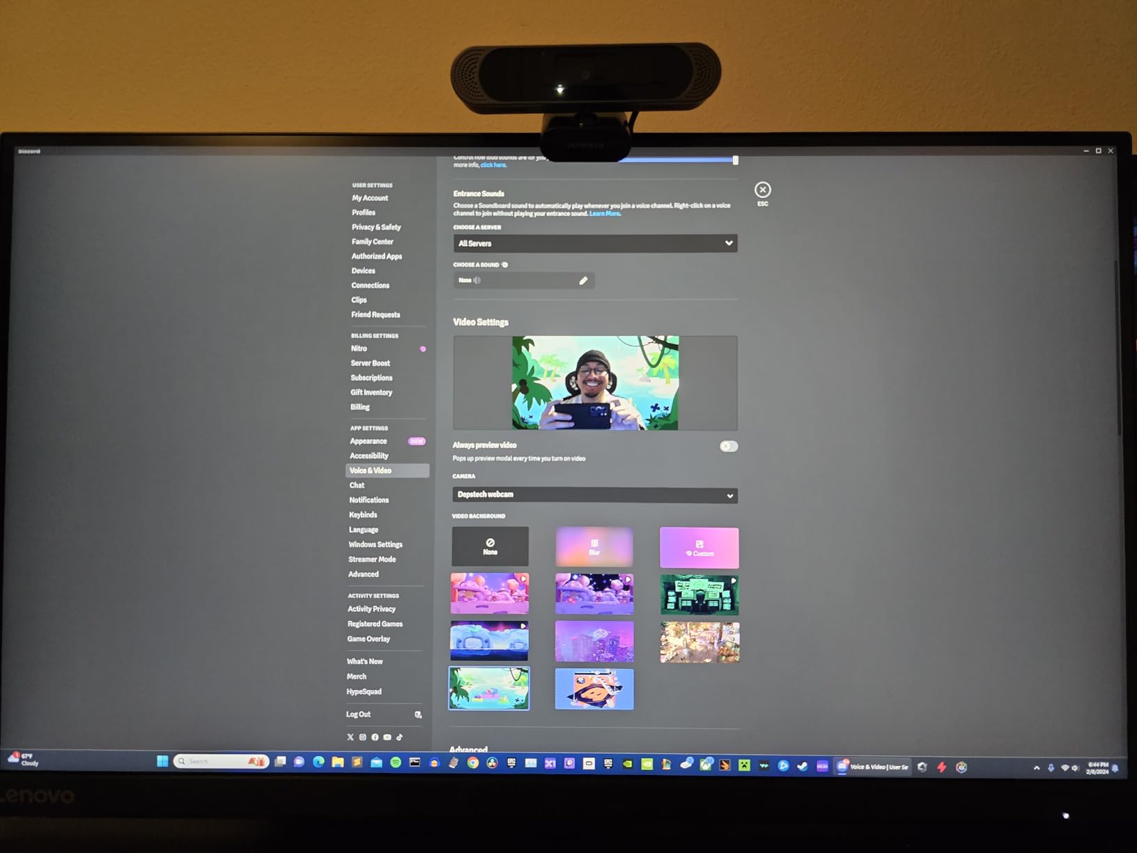 DEPSTECH 4K Webcam, Ultra HD 1/2.55'' Sony Sensor, 3X Digital Zoom, Dual Noise-Canceling Microphones, Remote Control, Auto Focus, Streaming Webcam for PC, Mac, Laptop, Video Call, Zoom, Skype, Teams customer photo 1