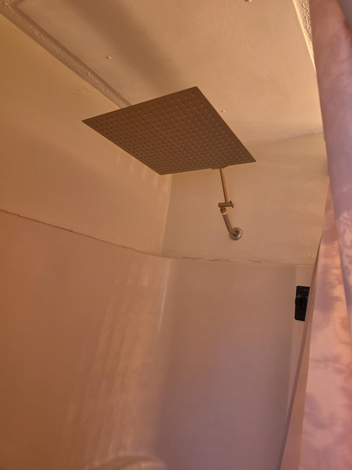 10 Inch Matte Black Rain Shower Head - All Metal Stainless Steel 304, Ultra Thin Design, Modern Bathroom Square Rainfall Showerheads - Full Body Coverage Bath Shower customer photo 1