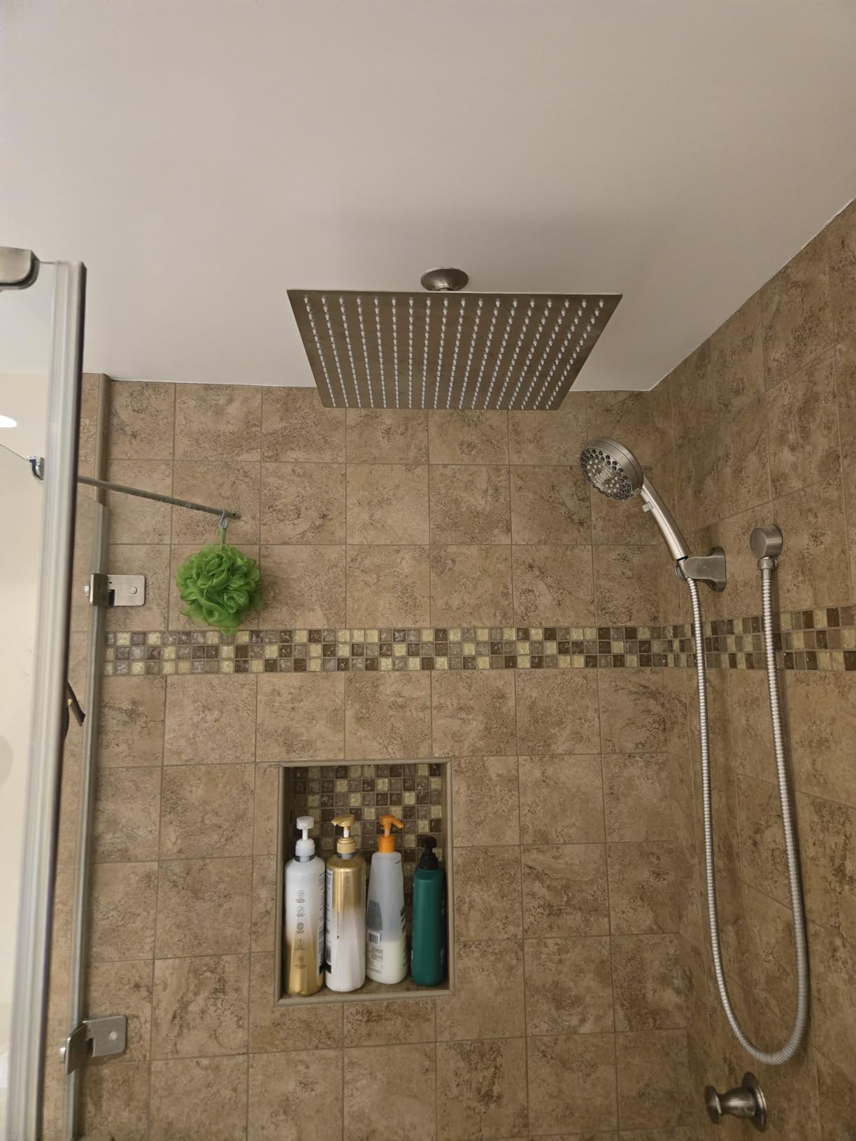 10 Inch Matte Black Rain Shower Head - All Metal Stainless Steel 304, Ultra Thin Design, Modern Bathroom Square Rainfall Showerheads - Full Body Coverage Bath Shower customer photo 2