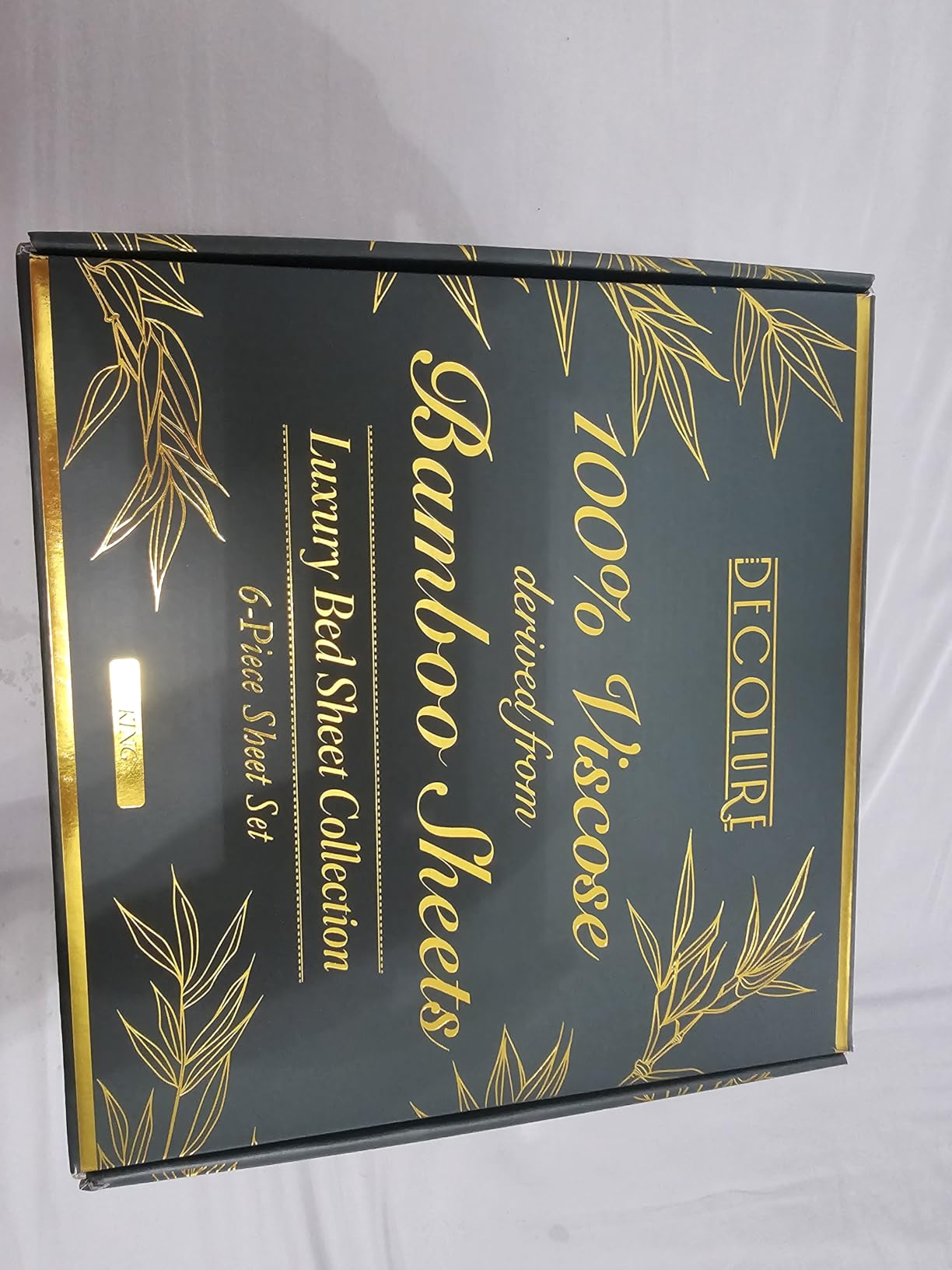 DECOLURE 100% Viscose Derived from Bamboo Sheets Queen Size - Luxury 6 Pc Naturally Cooling Sheets, Ultra Soft Bed Set - Deep 17