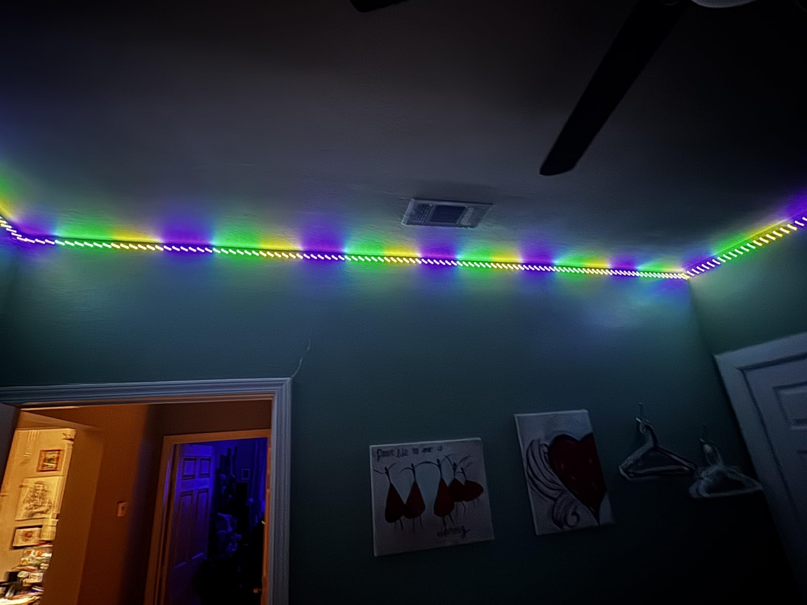 Lepro S1 AI LED Strip Lights for Bedroom - 16.4ft Smart RGB Light Strips with IC and Rainbow Chasing Effects, Color Segment DIY, Personalized Al Lighting Designer, No Remote, 2.4G Wi-Fi & Bluetooth customer photo 1