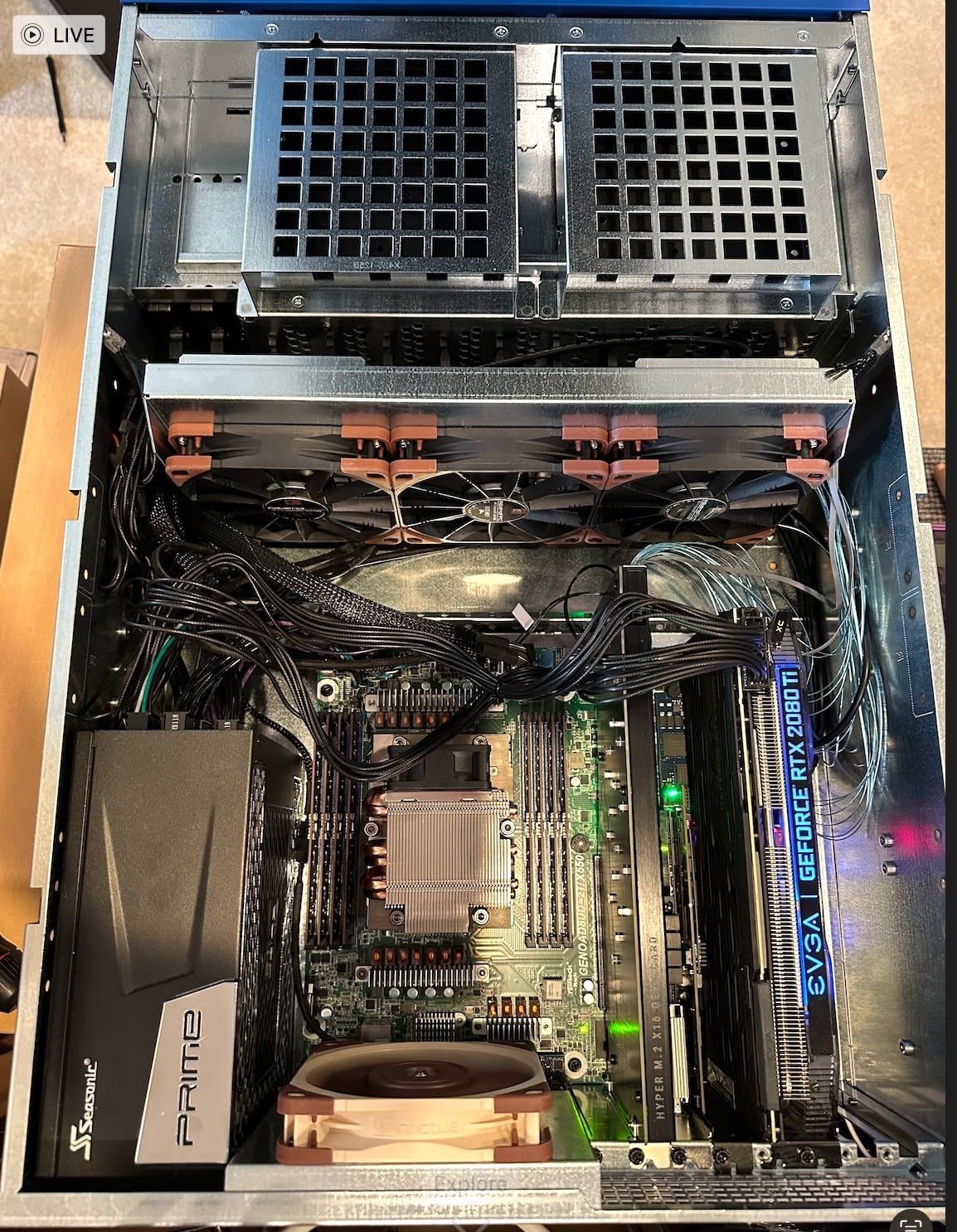 GENOAD8UD-2T/X550 Deep Micro-ATX Server Motherboard Single Socket SP5 (LGA 6096) AMD EPYC 9004 Series Processors Dual 10G LAN 2X MCIO customer photo 1