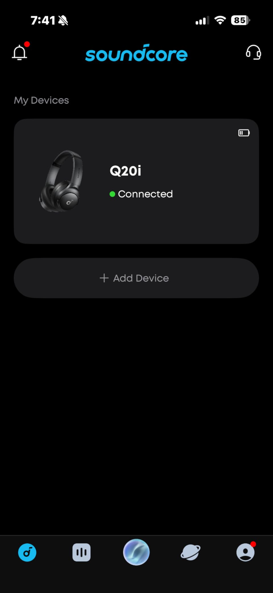 Soundcore by Anker Q20i Hybrid Active Noise Cancelling Headphones, Wireless Over-Ear Bluetooth, 40H Long ANC Playtime, Hi-Res Audio, Big Bass, Customize via an App, Transparency Mode (White) customer photo 2