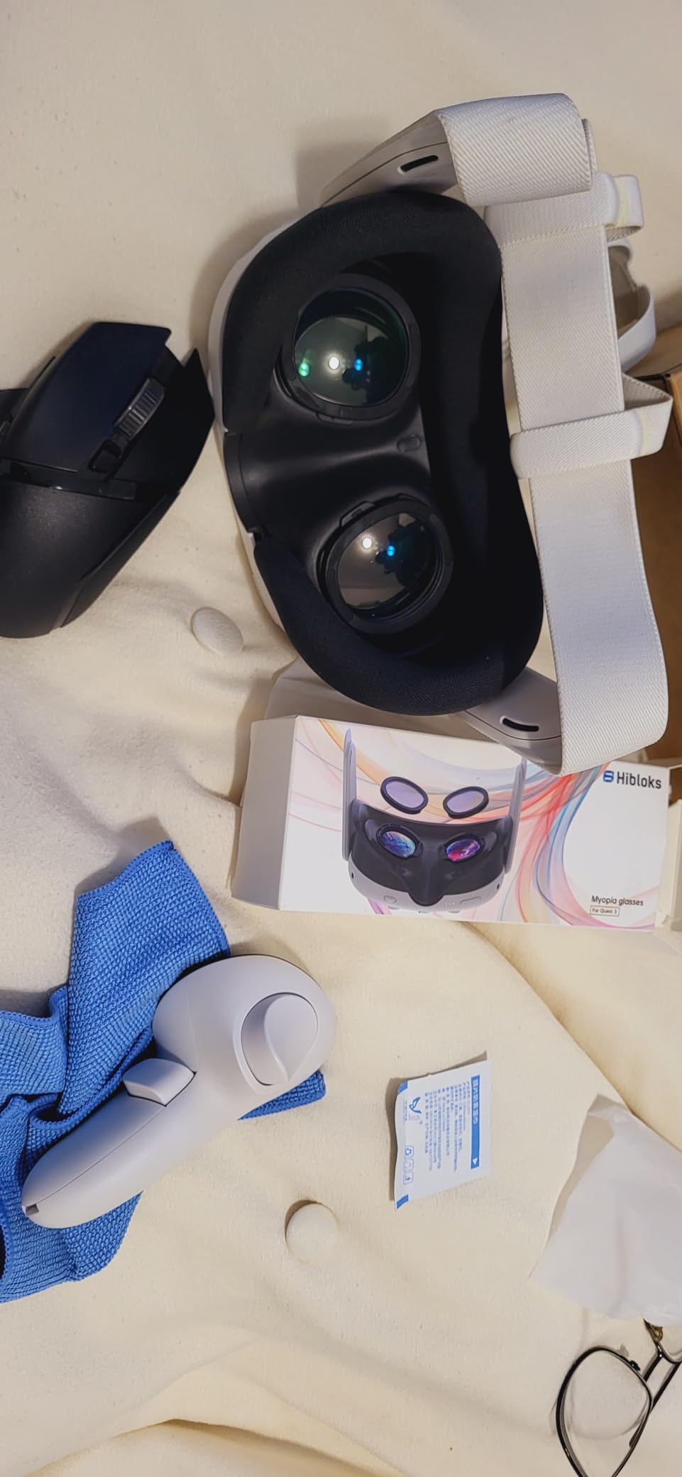 HiBloks Myopia Glasses Lenses for Meta Quest 3 Accessories, VR Lens Insert for Oculus Quest 3, Double Protection & Easy to Install customer photo 1