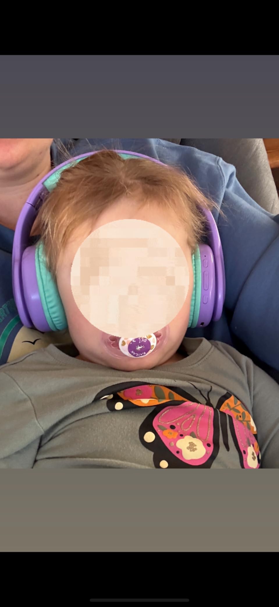 Kids Bluetooth Headphones, Lightweight Wireless Headphones for Kids, 85/94dB Volume Limited, 60 Hours Playtime, Bluetooth 5.3, Over-Ear Toddler Headsets with Built-in Mic-Purple customer photo 2