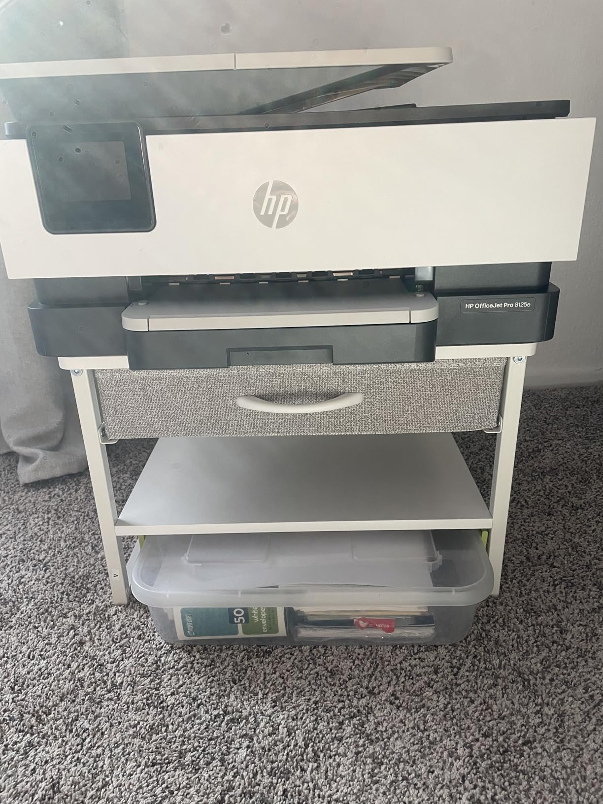 HP OfficeJet Pro 8125e Wireless All-in-One Color Inkjet Printer, Print, scan, Copy, ADF, Duplex Printing Best-for-Home Office, 3 Month Instant Ink Trial Included, AI-Enabled (405T6A) customer photo 1