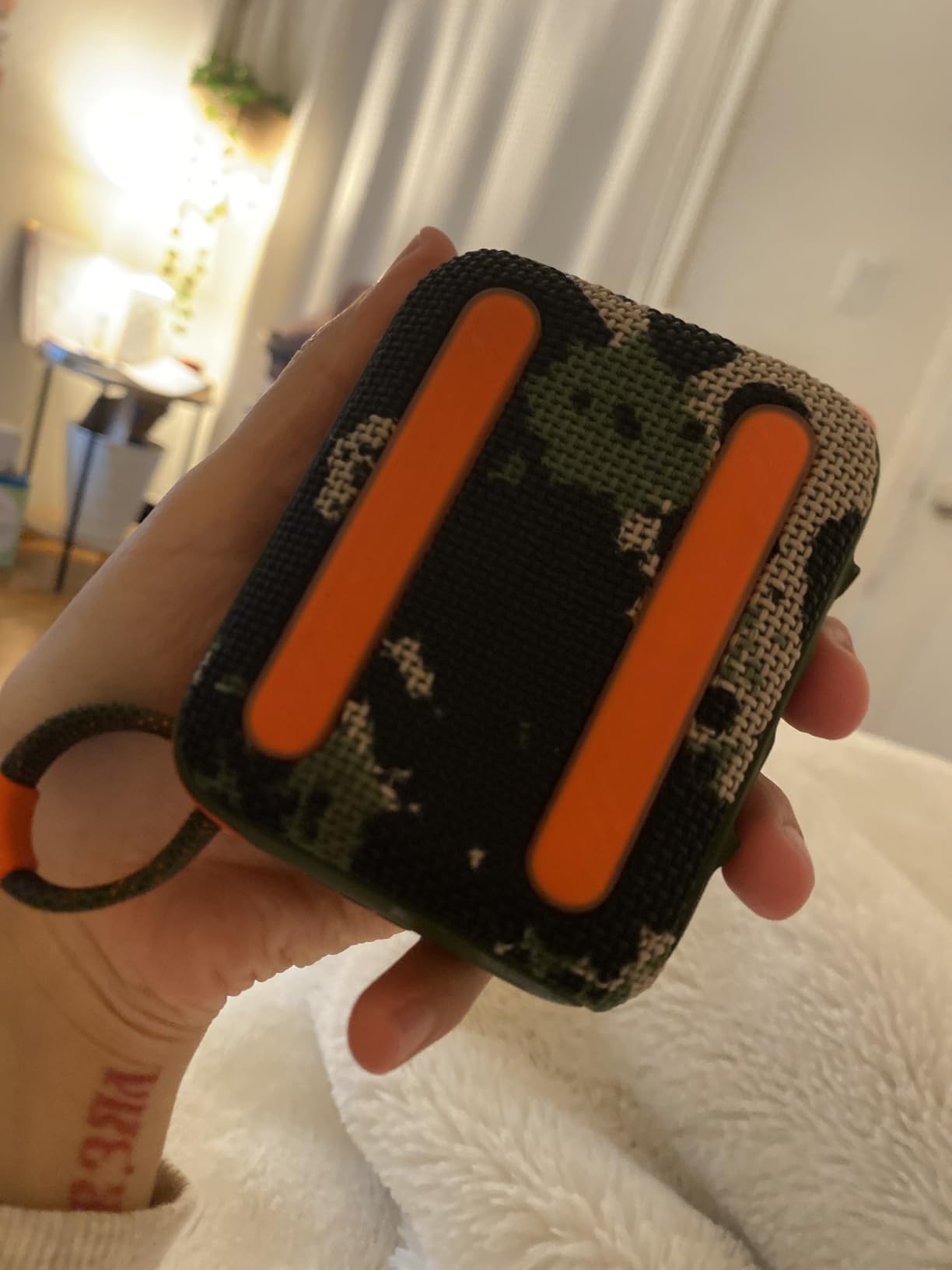 JBL Go 4 - Ultra-Portable, Waterproof and Dustproof Bluetooth Speaker, Big JBL Pro Sound with Punchy bass, 7-Hour Built-in Battery, Made in Part with Recycled Materials (Black) customer photo 2