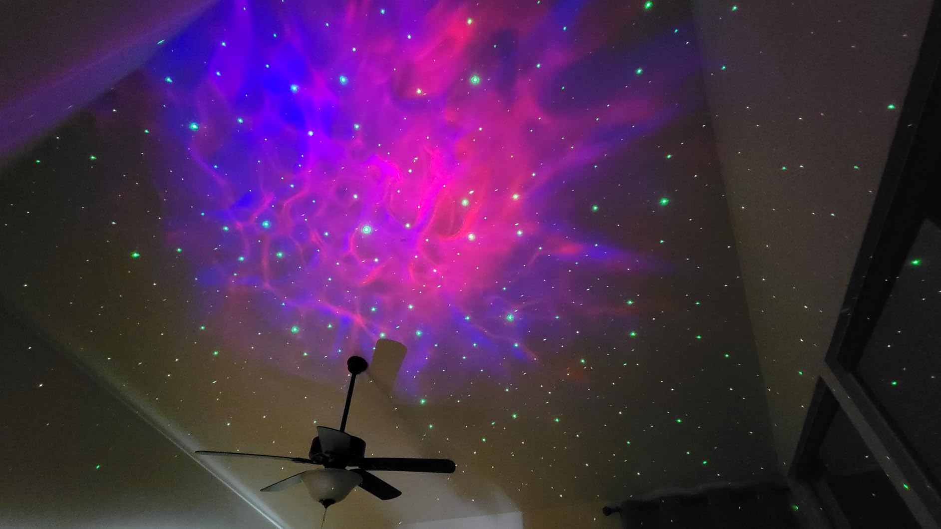 Astronaut Galaxy Projector, Star Projector, Astronaut Light Projector with 8 Colors LED Nebula, Starry Night Light Projector with Remote, Kids Room Decor, Gifts for Kids, Friends, Birthday Game Party customer photo 1
