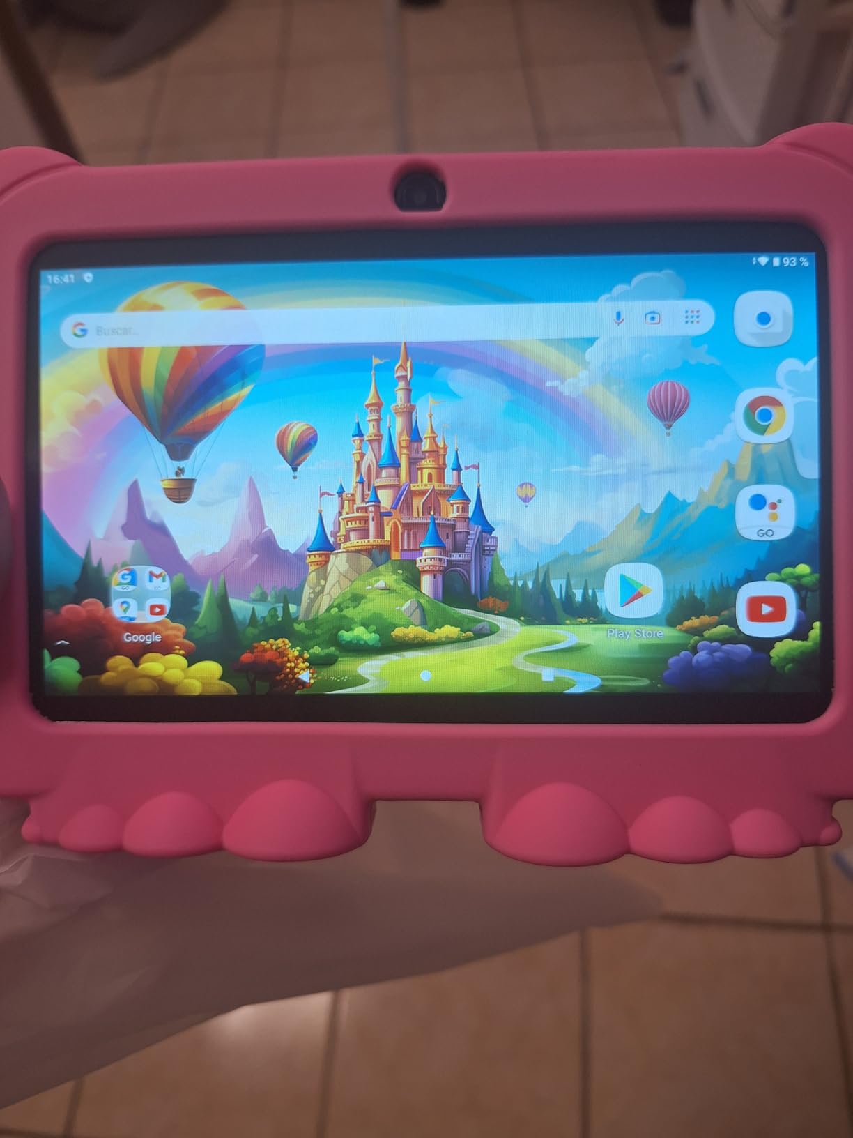 Kids Tablet 7 inch Android 12, 4GB RAM 32GB ROM, 512GB Expansion, with Parental Control, WiFi, Bluetooth, Dual Camera with Silicone Case, 1PCS(Blue) customer photo 1