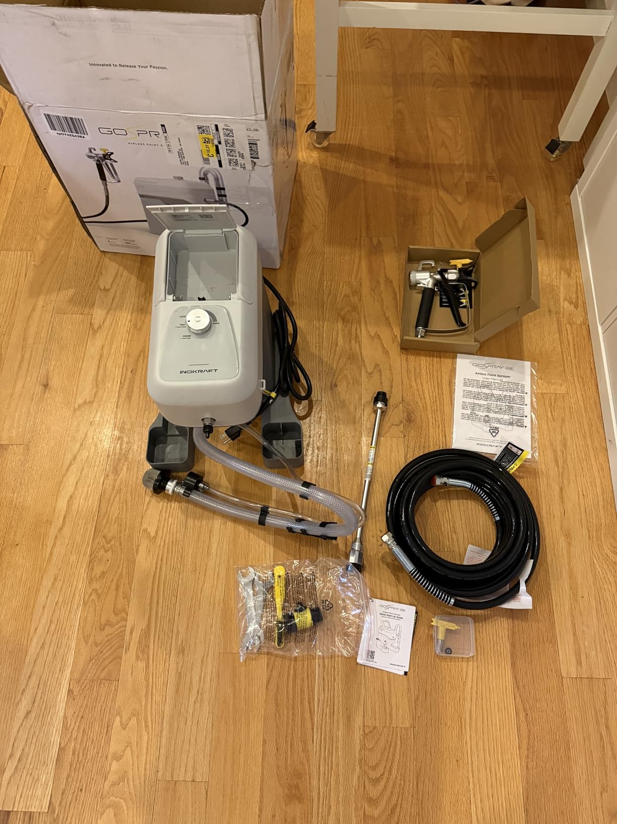 InoKraft ONE Airless Paint Sprayer, One-Button Easy Control, Pro Finish with Minimal Overspray customer photo 2