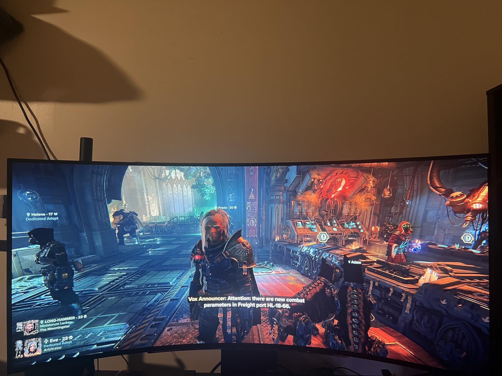 45GS95QE Ultragear OLED Curved Gaming Monitor 45-Inch WQHD 800R 240Hz 0.03ms DisplayHDR True Black 400 AMD FreeSync Premium Pro NVIDIA G-Sync HDMI 2.1 DisplayPort Tilt/Height/Swivel Stand - Black customer photo 2