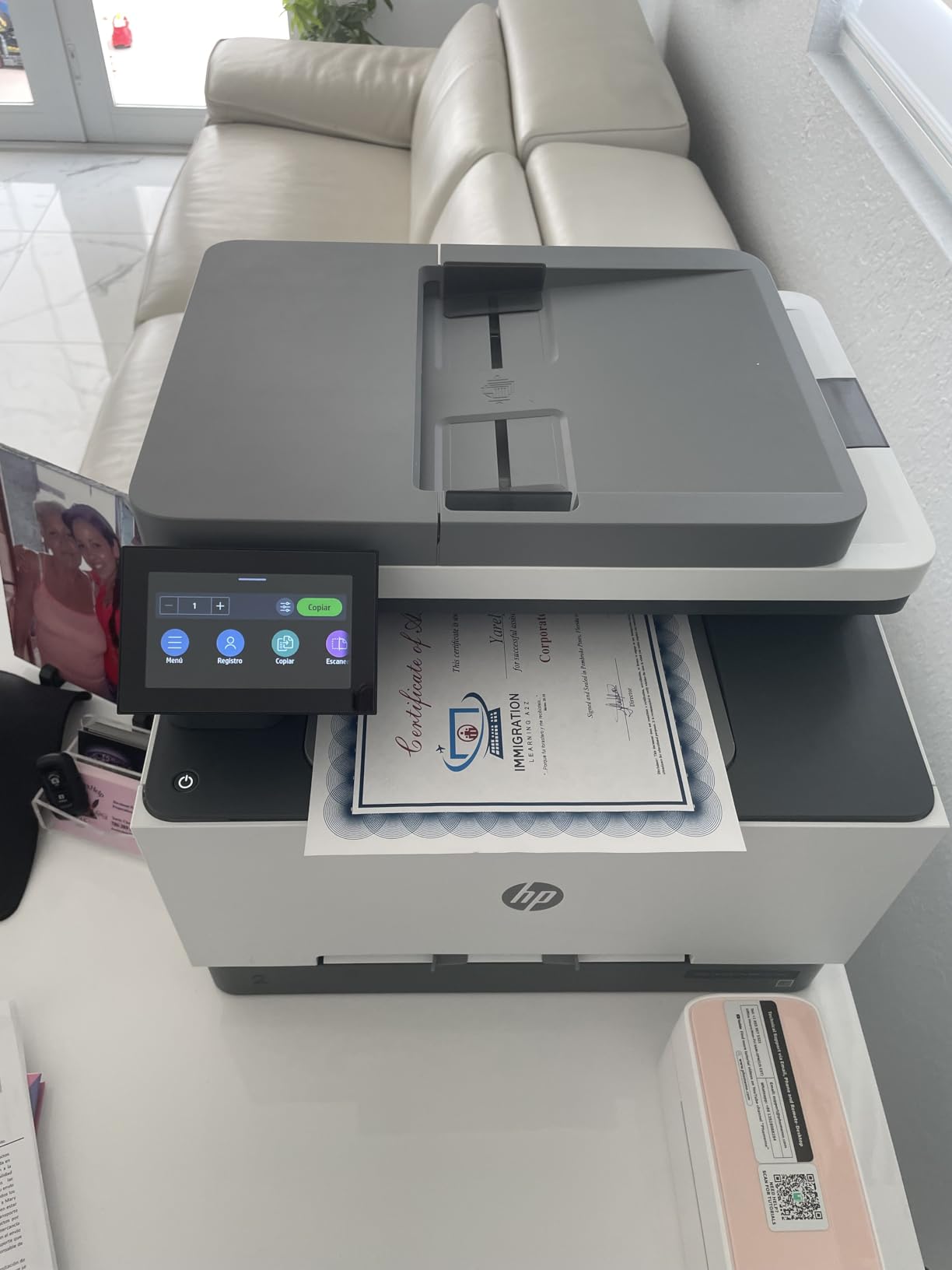 HP Color LaserJet Pro MFP 3301sdw Wireless All-in-One Color Laser Printer, Office Printer, Scanner, Copier, ADF, Duplex, Best-for-Office customer photo 1