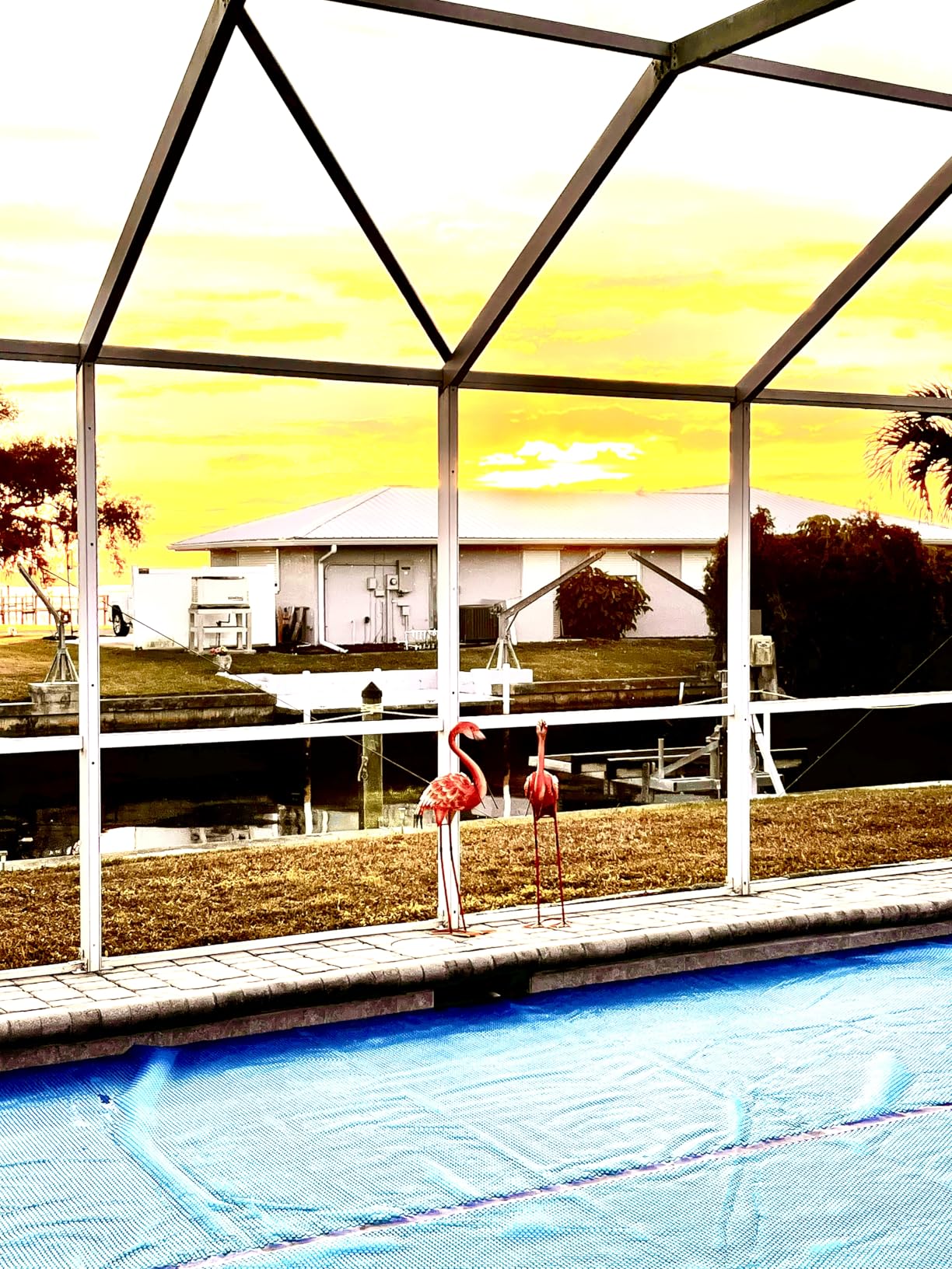 Solar Pool Cover for Inground and Above Ground Pools - 20' x 40' Rectangle 12 Mil Solar Blanket for Inground Pool, Blue customer photo 1