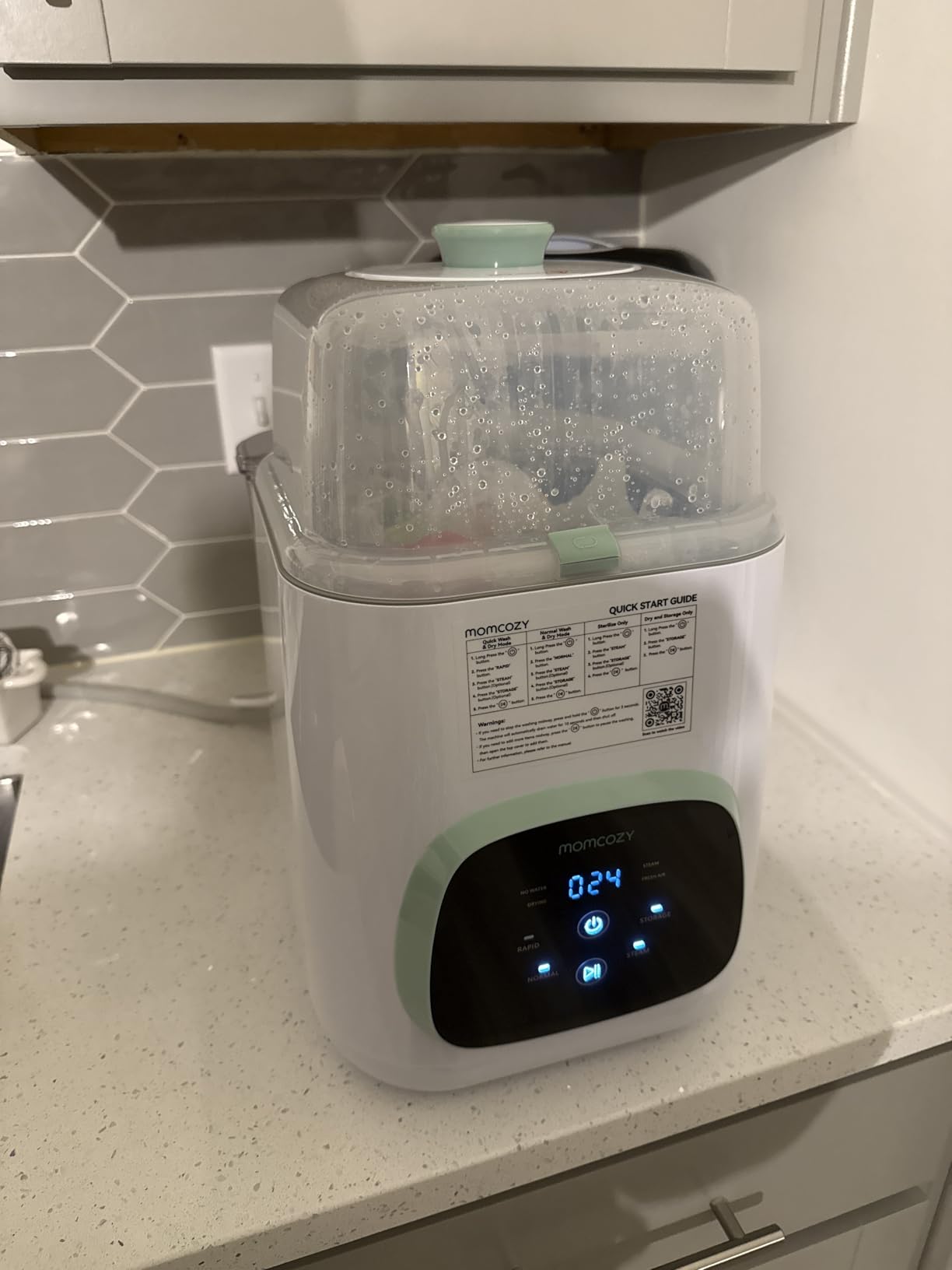 Momcozy KleanPal Pro Baby Bottle Washer, Sterilizer & Dryer - All-in-One Cleaning Machine for Bottles, Pump Parts & Baby Essentials - Time-Saving & Effortless Care customer photo 2