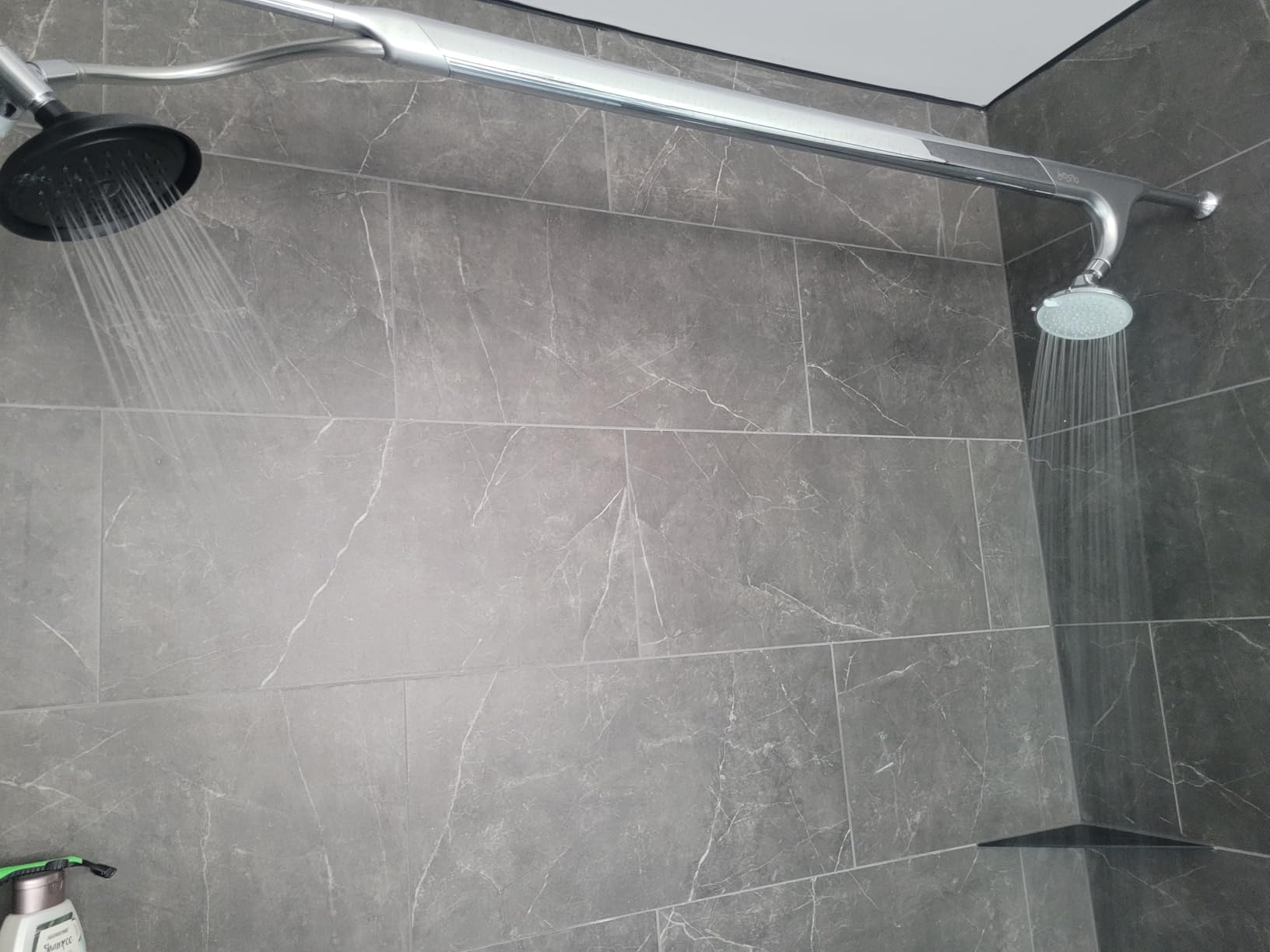 BOONA Original Tandem Shower as Seen on Shark Tank | Dual Shower Head for Couples | Max Water Pressure for Two | Easy Install (Midnight Black, Two Showerheads) customer photo 1