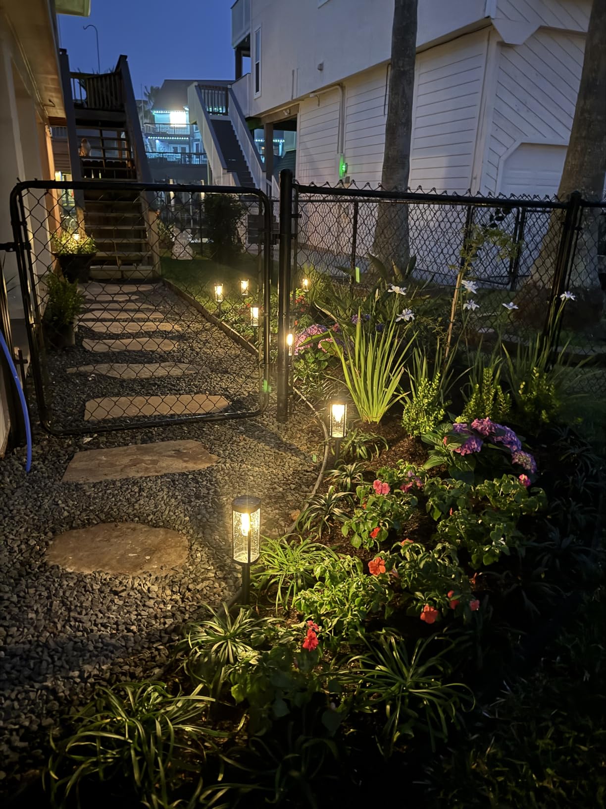 Bright Solar Pathway Lights Outdoor, 8 Pack Solar Garden Lights for Outside Waterproof IP65, Auto On/Off Outdoor Light for Yard Garden Lawn Walkway Driveway Landscape Lighting customer photo 1