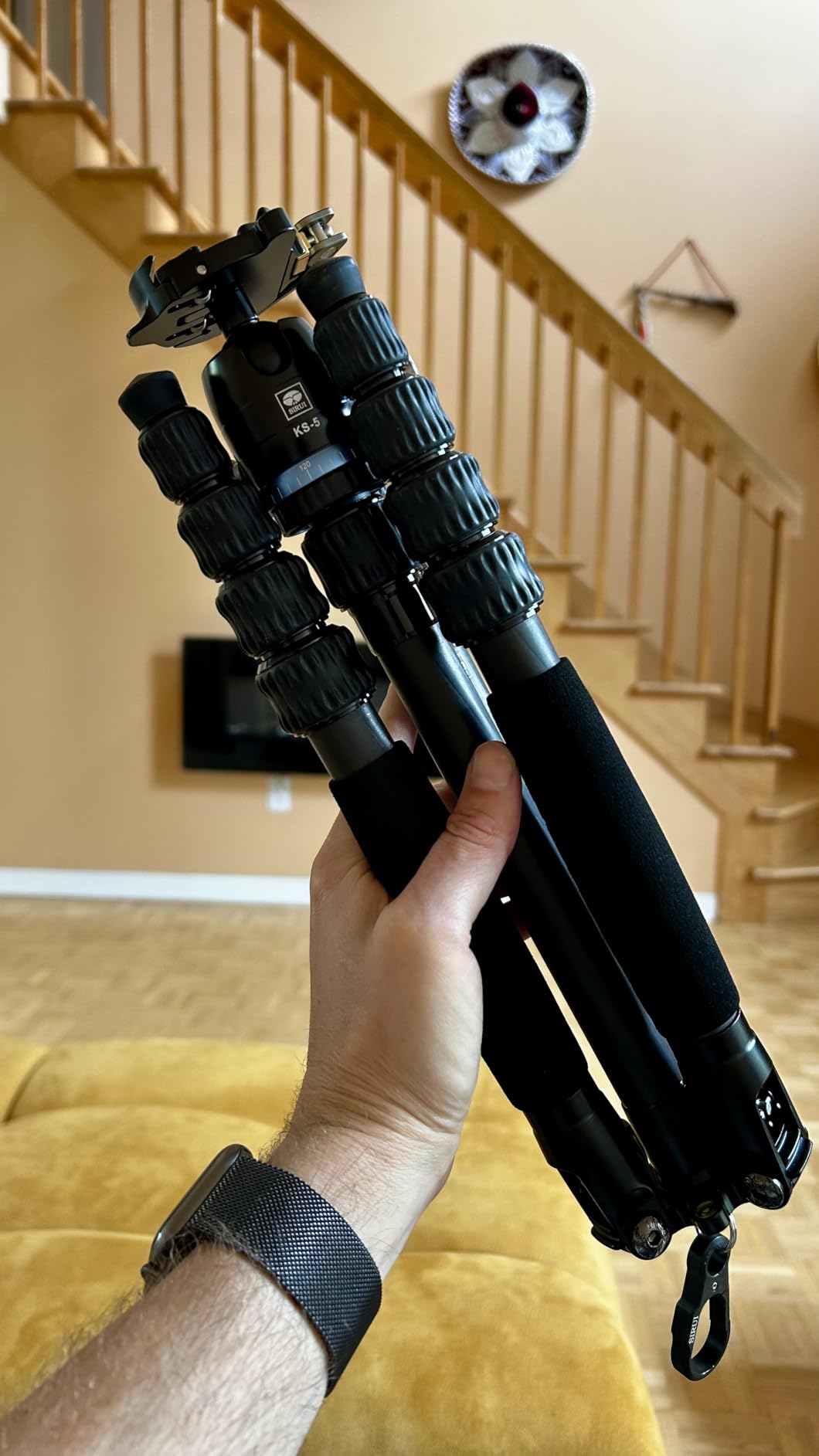 Sirui Ball Head for Tripod, 29mm Ball Head KS-5, 360 Degree Panoramic Aluminium Alloy Tripod Head for DSLR Camera, Camcorder, Ball Head for Tripod, Monopod, Camera Slider, Max Load 10KG customer photo 1