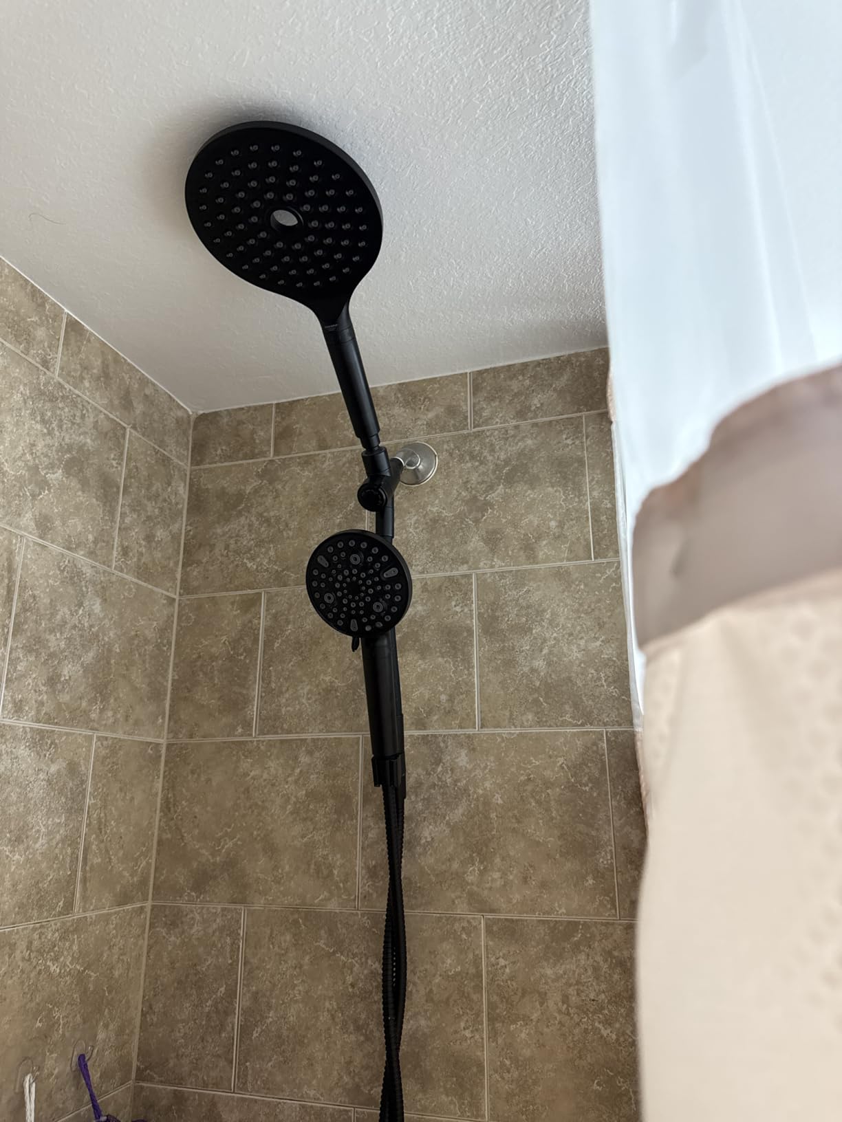 MakeFit Dual Filtered Rain Shower Head Combo, High Pressure Handheld Shower Head with Adjustable Bar - Rainfall Shower Head And Showerhead with Filter for Hard Water - Removes Chlorine customer photo 2