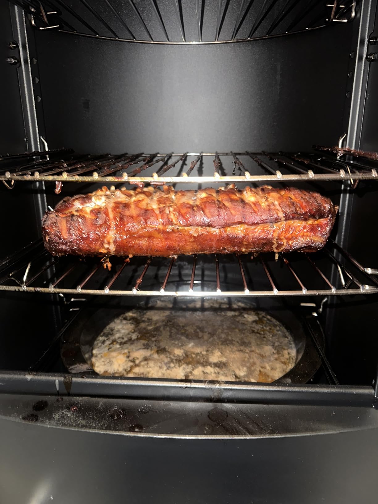 Propane Smoker with Cover, Vertical Meat Gas Smoker Grill Outdoor Heavy Duty 3 Removable Smoking Racks, Black customer photo 2