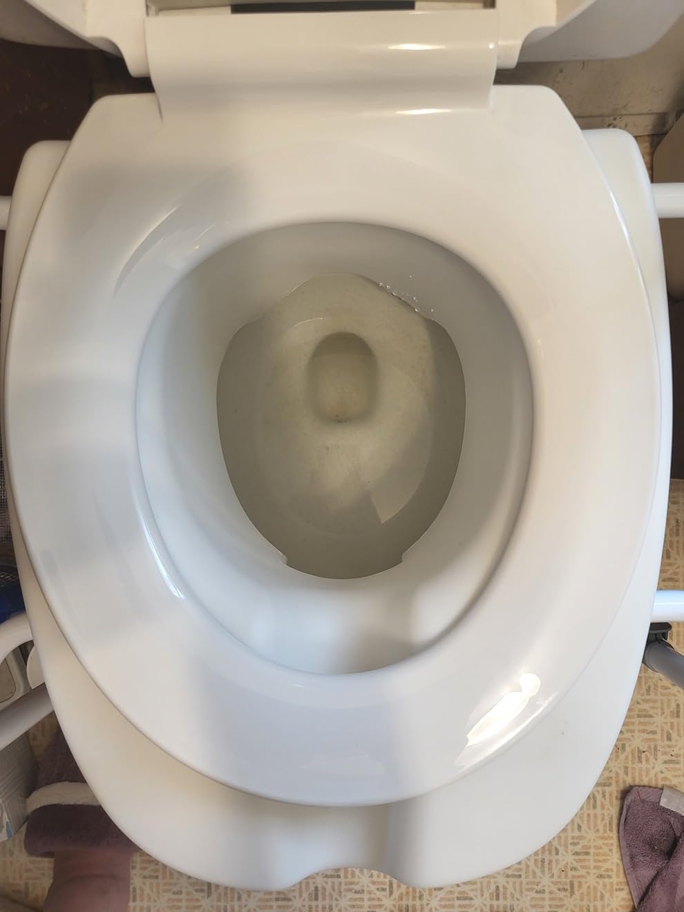 Raised Toilet Seat with Handles for Elderly - Toilet Seat Risers for Seniors with Adjustable Padded Arms - Elevated Toilet Safety Seat for Standard or Elongated Commode customer photo 2