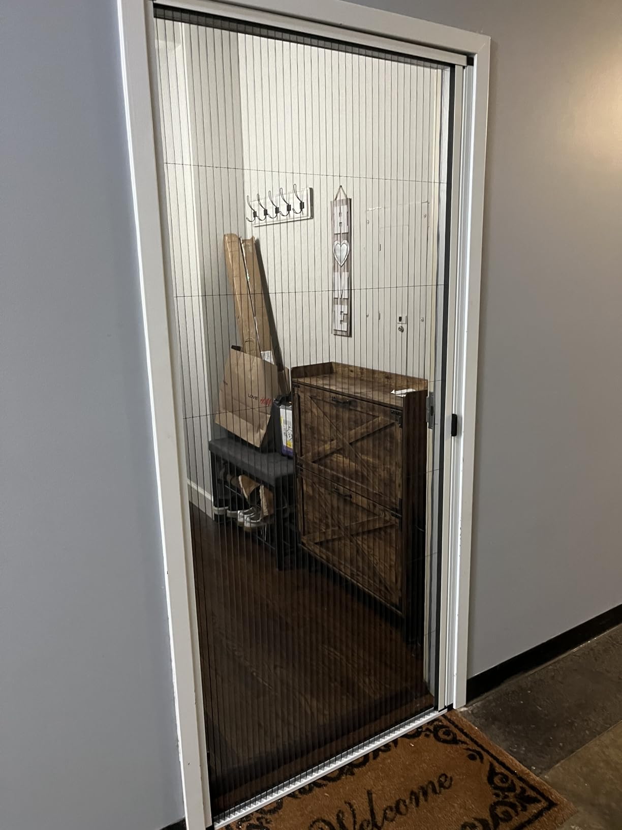 Retractable No-Drilling Sliding Screen Door, Seamless Aluminum Frame Low-Profile Tracks for Closer to Nature, Keeping Insects Out, Pet and Child-Friendly, Customizable Sizes for Your Opening customer photo 1