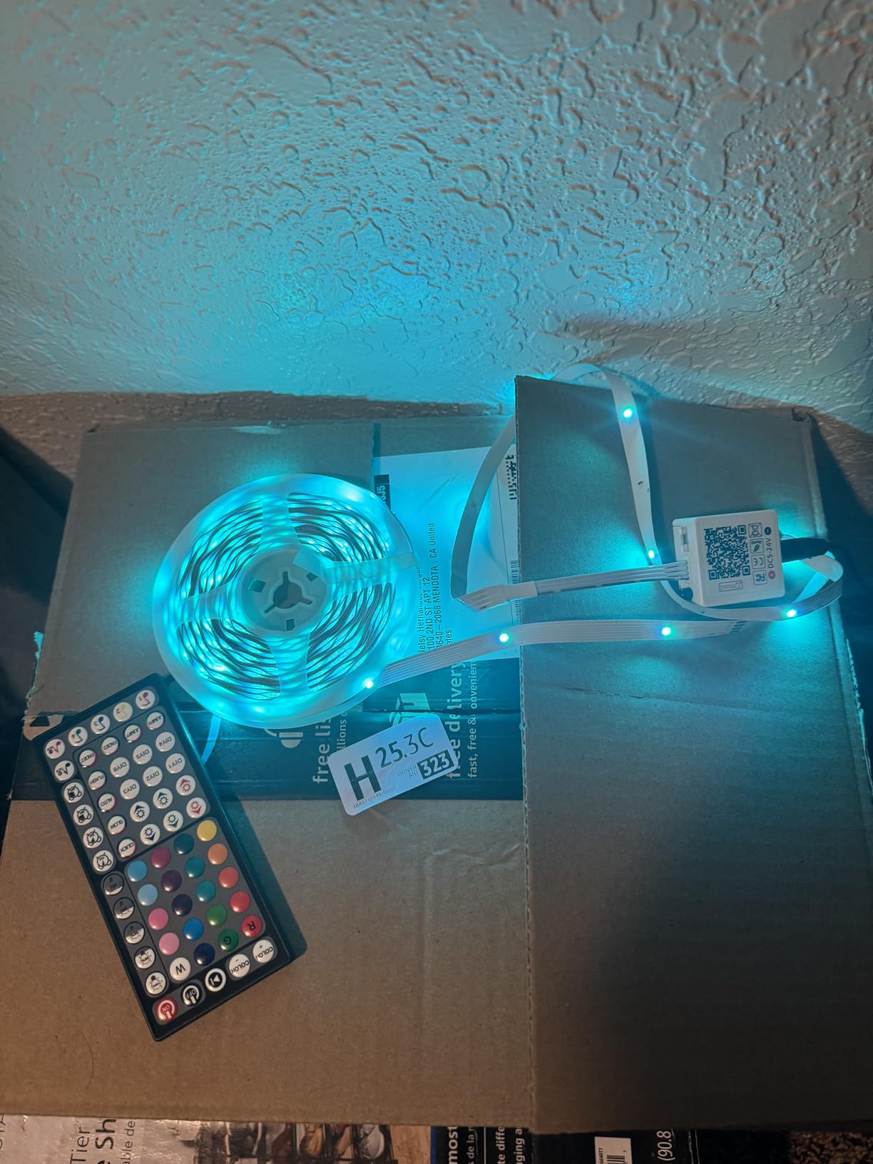 Led Lights for Bedroom 50ft (1 Roll), Color Changing RGB Led Strip Lights with 60 Keys Remote and App Control, Music Sync customer photo 2