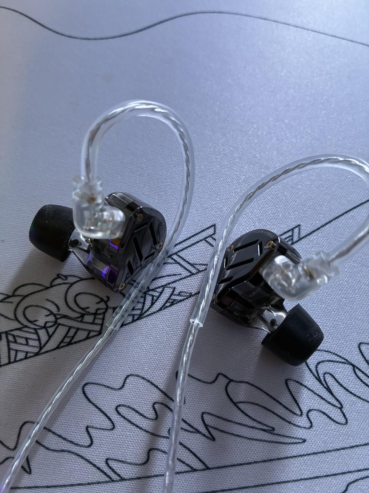 KZ ZS10 PRO 2 In Ear Monitor IEM, 1DD+4BA Hybrid Wired Earbuds, with 4-Level Tuning Switch, 3-Way Crossover Gaming Earbuds, Silver-plated IEM Cable for Musician Audiophile (Black, Without Mic) customer photo 1