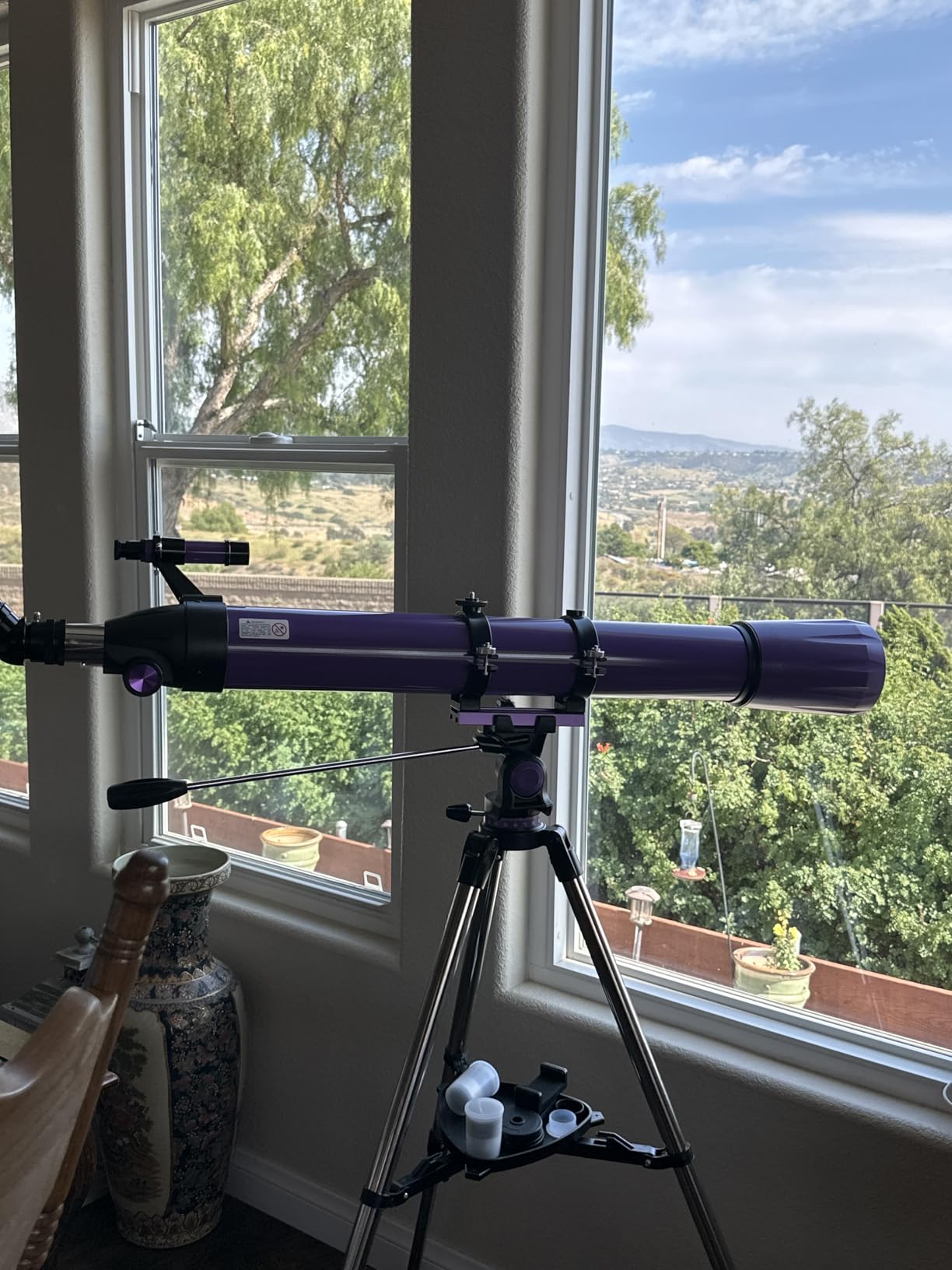 Telescope,Telescope for Adults High Powered, 90mm Aperture 900mm Professional Refractor Telescopes for Kids & Beginners, Magnification 450X,for Planet Observation with Stainless Tripod & Phone Adapter customer photo 1