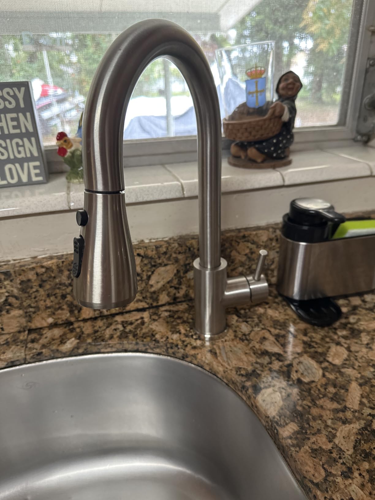 Touchless Kitchen Sink Faucet with Pull Down Sprayer, Stainless Steel Smart Motion Sensor Faucet for Pot Filler, Farmhouse Camper Bar Sink, Brushed Nickel customer photo 2