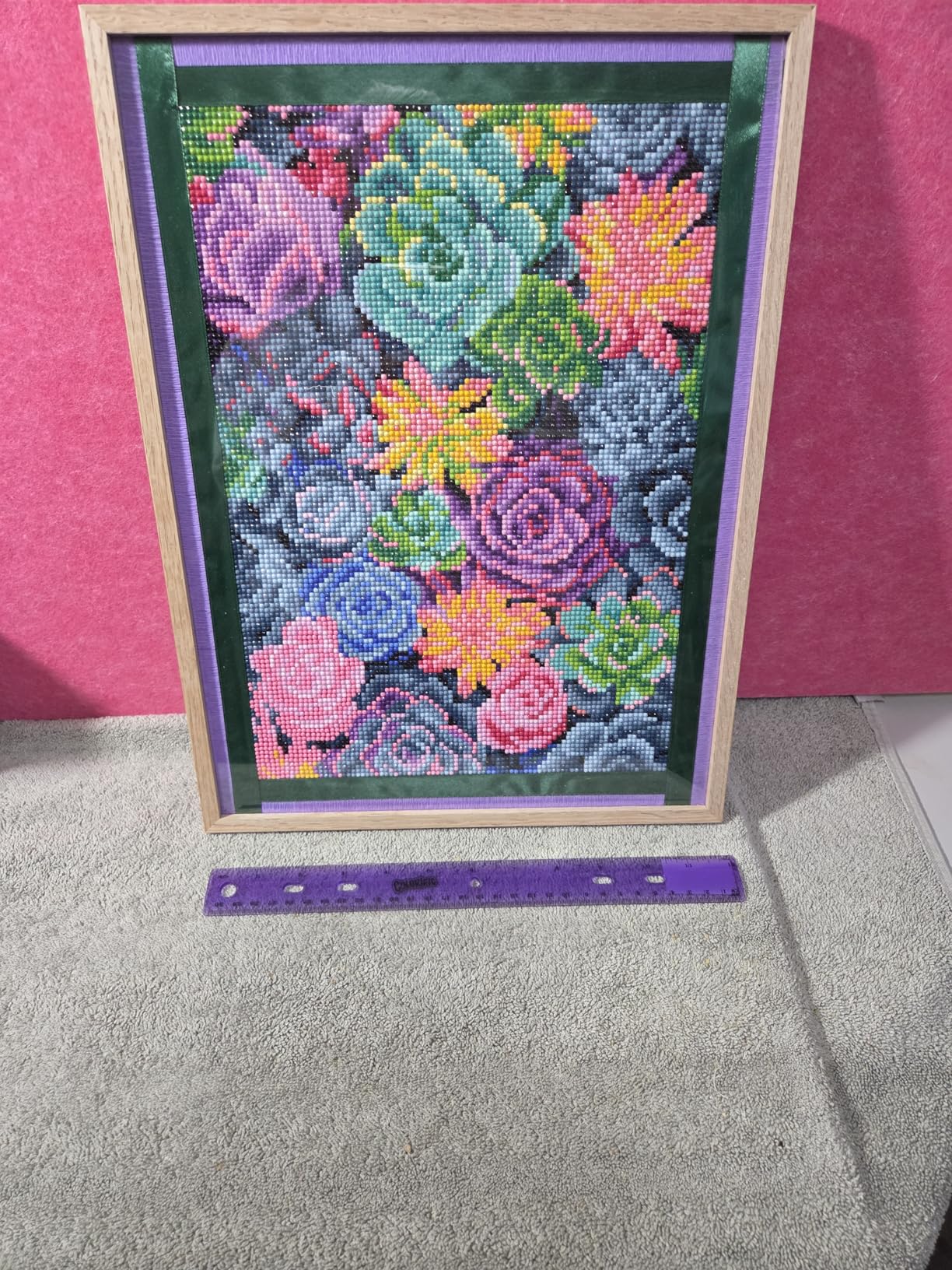 Ausanrl Hydrangea Diamond Painting Kits for Adults-Flowers Diamond Art Kits for Adults,5D Diamond Painting Flowers,DIY Full Drill Diamond Painting Flower Gem Art and Crafts 12x16inch customer photo 1